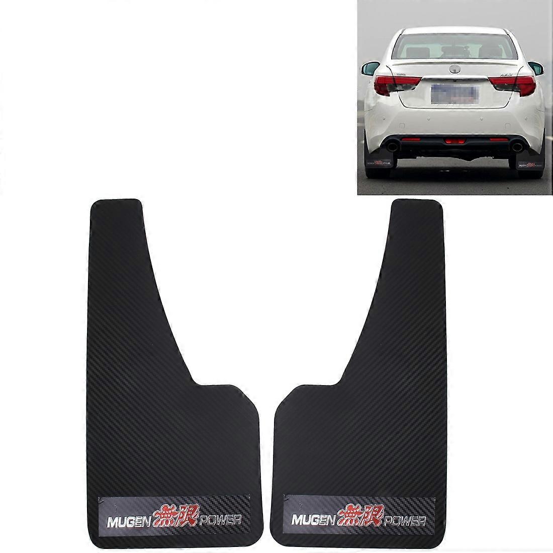 A Pair 3D Carbon Universal Racing Mudflaps Mud Guard Mudguards Fender
