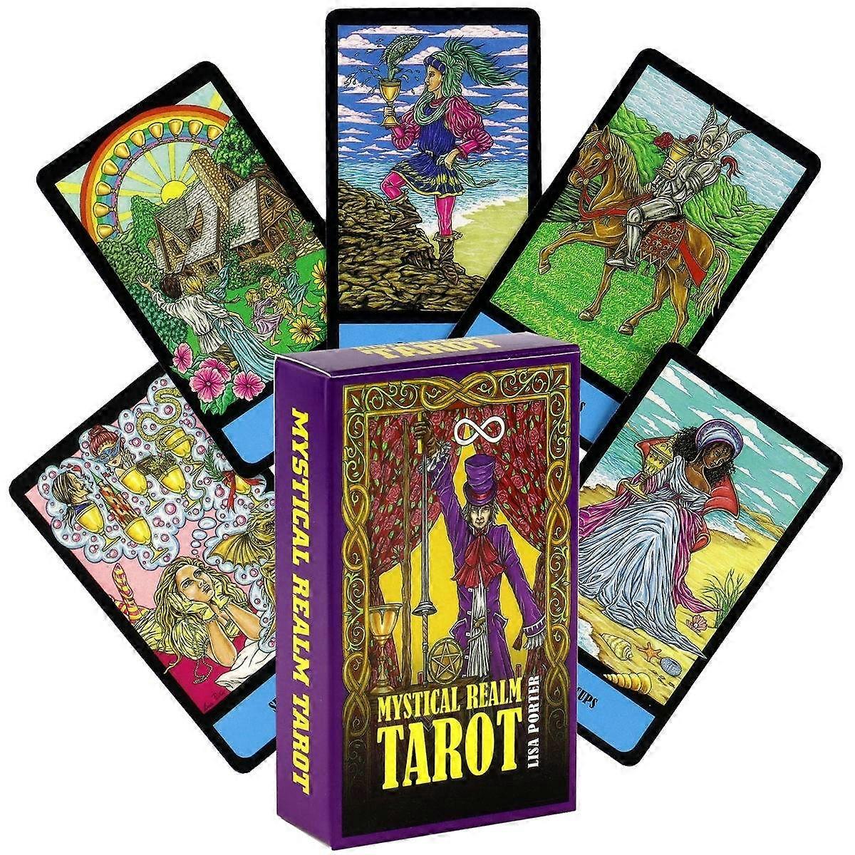Tarot Cards Deck English Divination Game Beginner Guide Z1