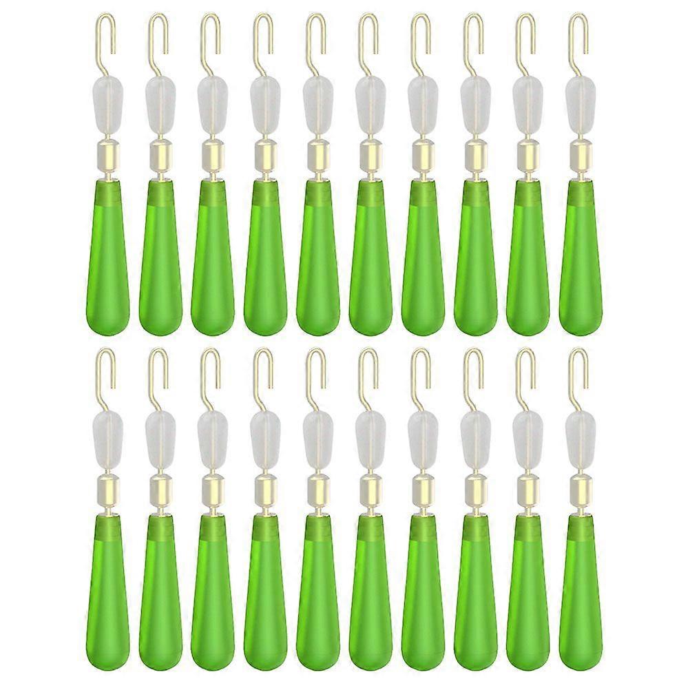 25pcs Practical Bobber Stops Silicone Bobber Stoppers for Fishing Line