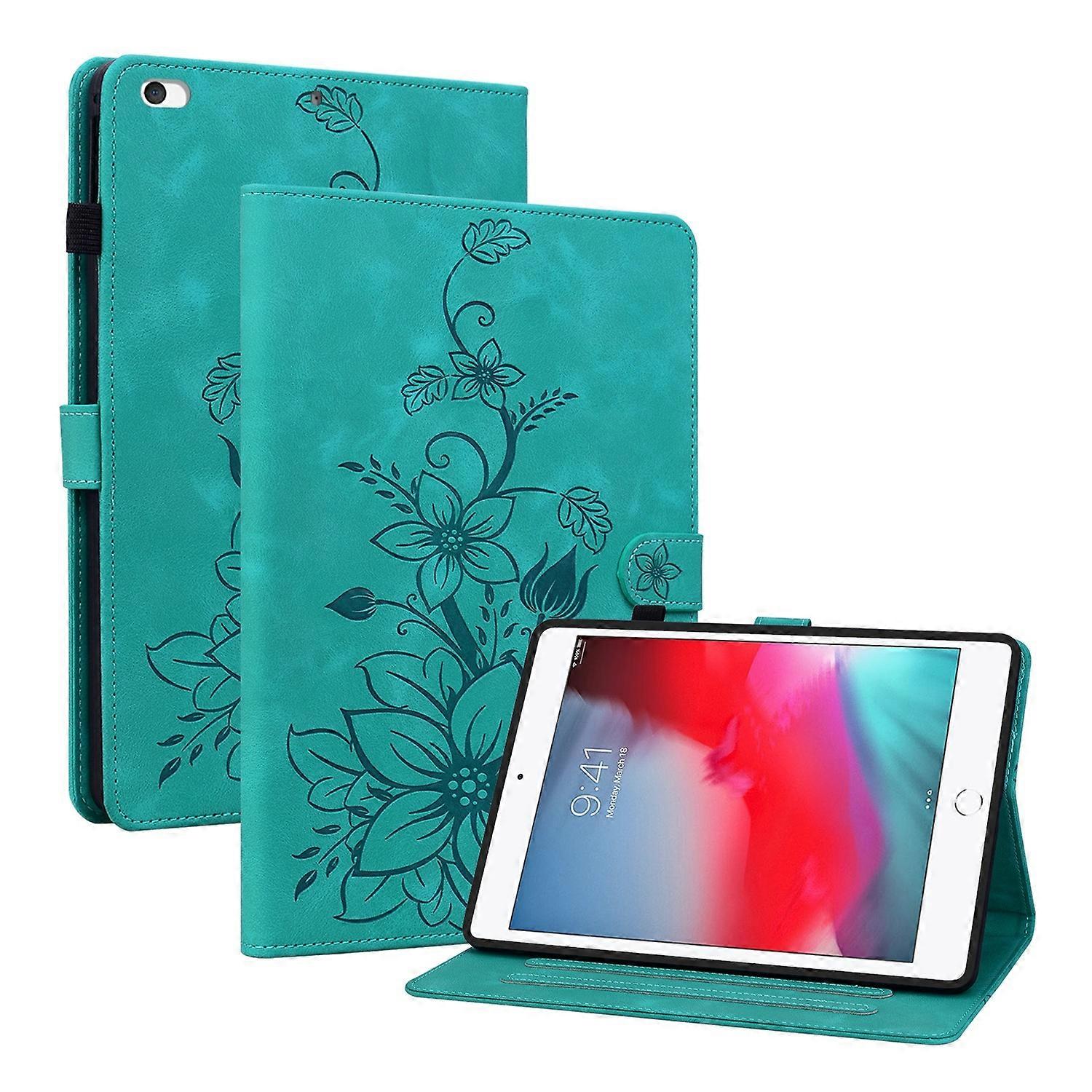 Lily Embossed Leather Smart Tablet Case