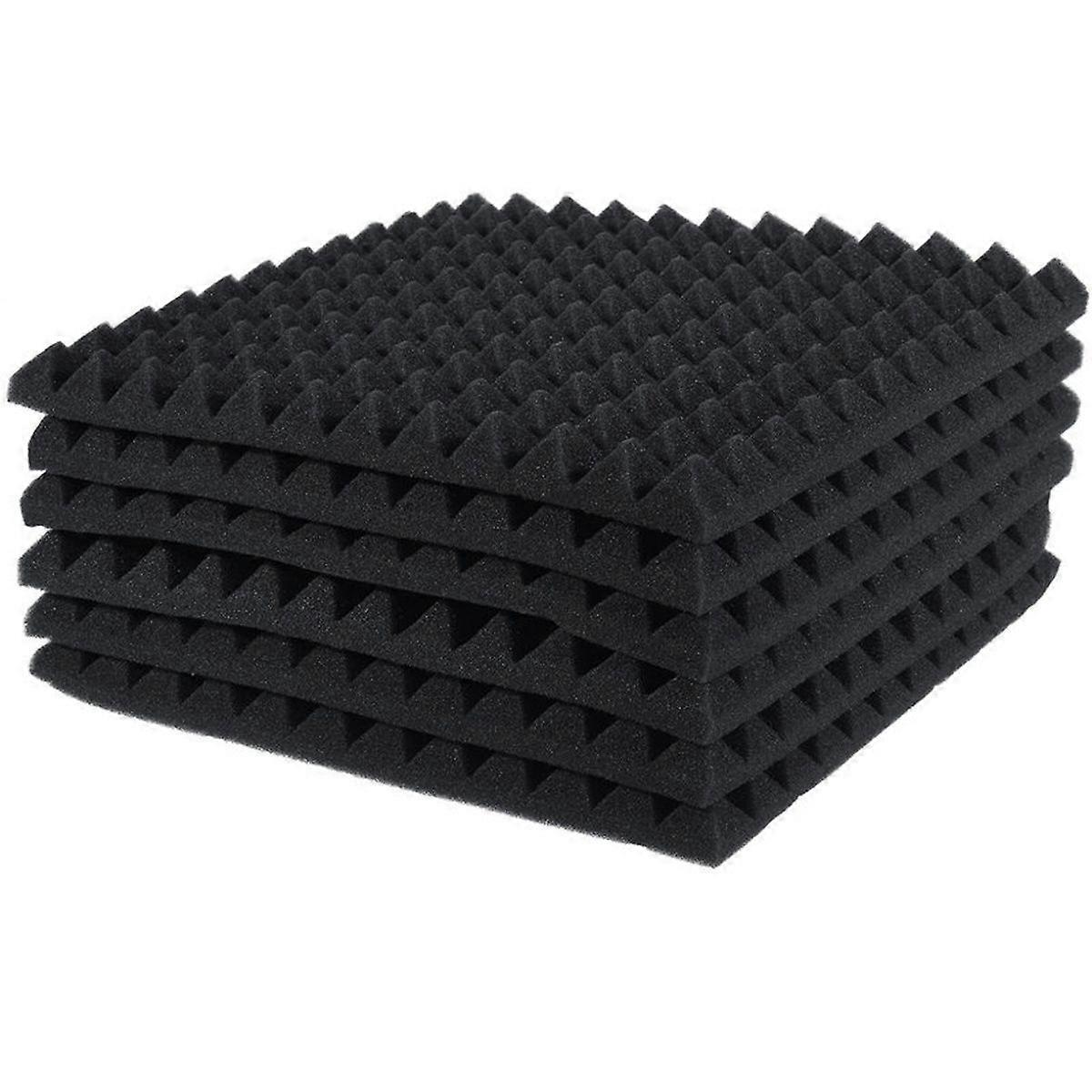 6PCS Acoustic Foam Panels for Noise Reduction in Studios