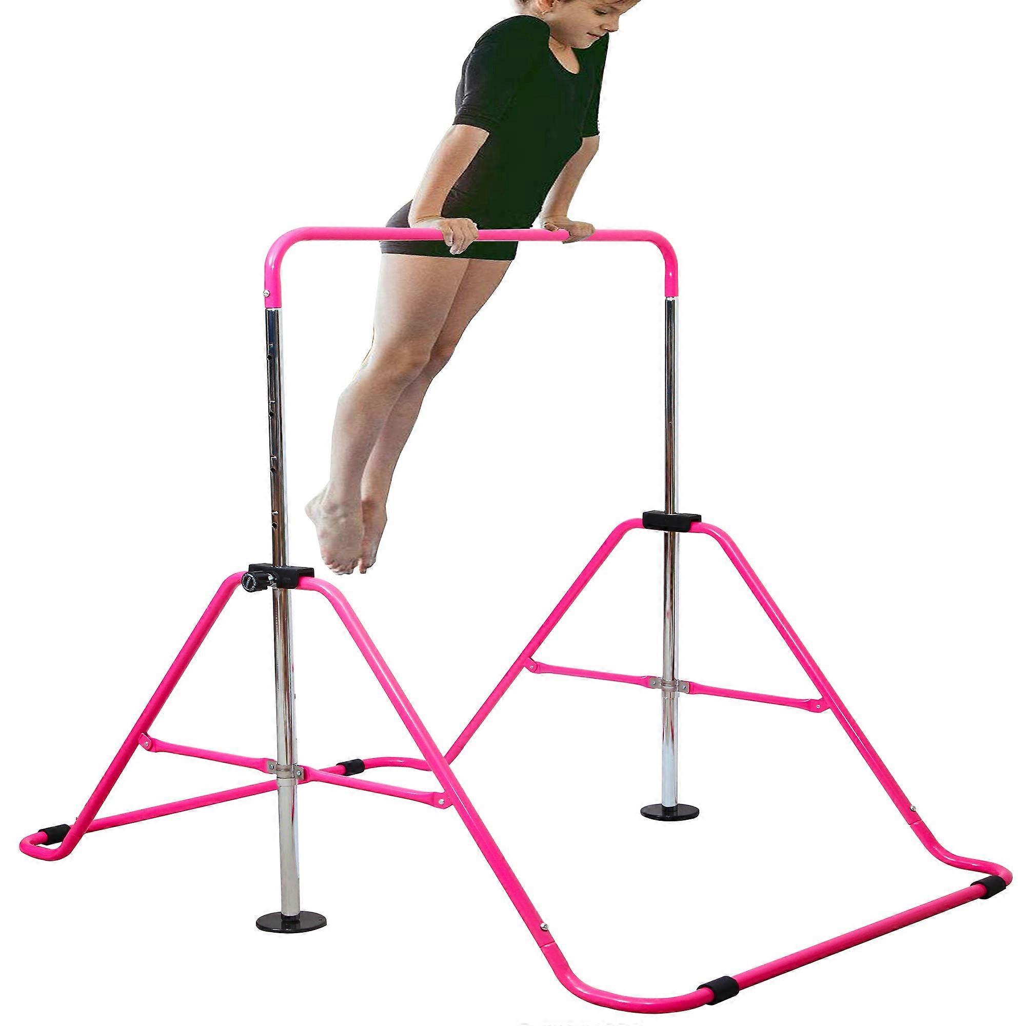 Expandable Gymnastics Bars for Juniors, Adjustable Height, Durable Training Equipment, Horizontal Gym Bar System