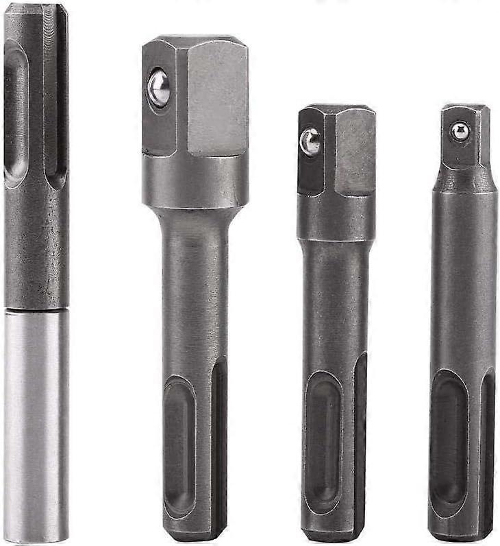 4pcs Magnetic Bit Holder Extension for 1/4" 3/8" 1/2" SDS-Plus Screwdriver Bits