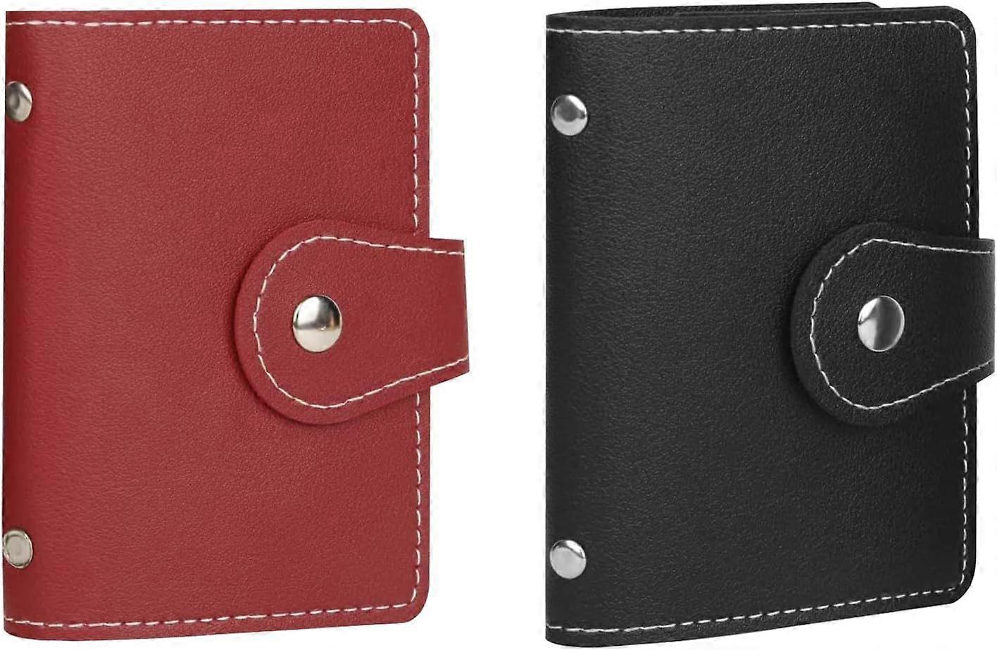 2 Pcs Credit Card Holder and business card holderSd Card Holder Each Has 26 Card Organizers, 2025 New Credit Card Holders book for Men and Women.