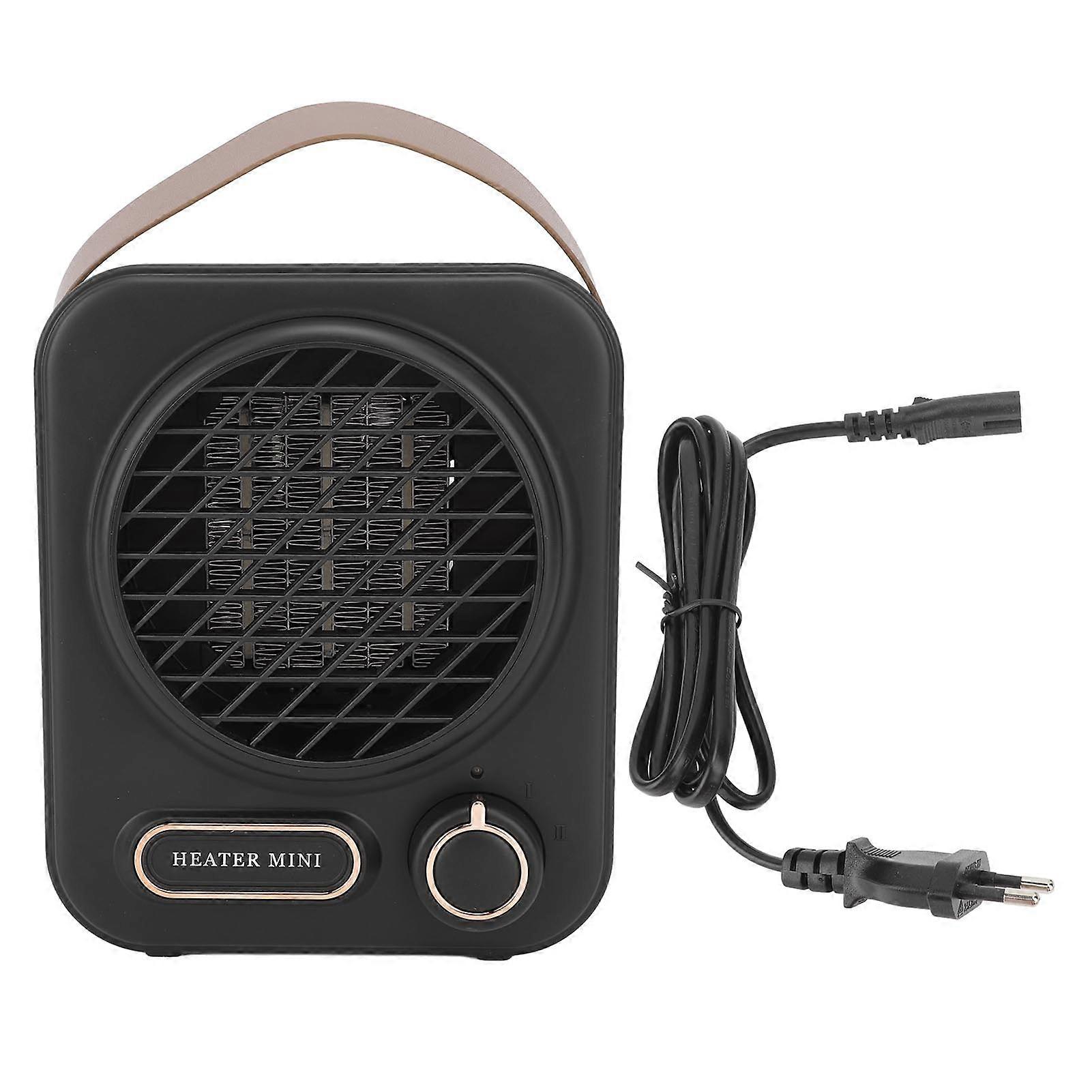 Mini Heater 1000W Energy Efficient Fast Heating Adjustable Mode Dumping Shutdown Small Desktop Space Heater for Office EU Plug 220V