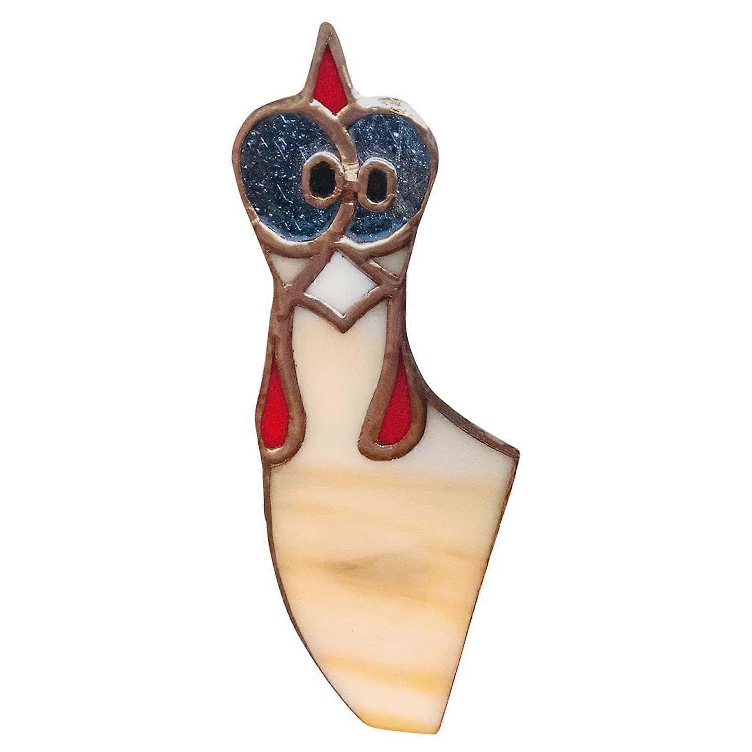 20cm Creative Peeping Rooster Window Corner Decor Acrylic Balcony Ornament