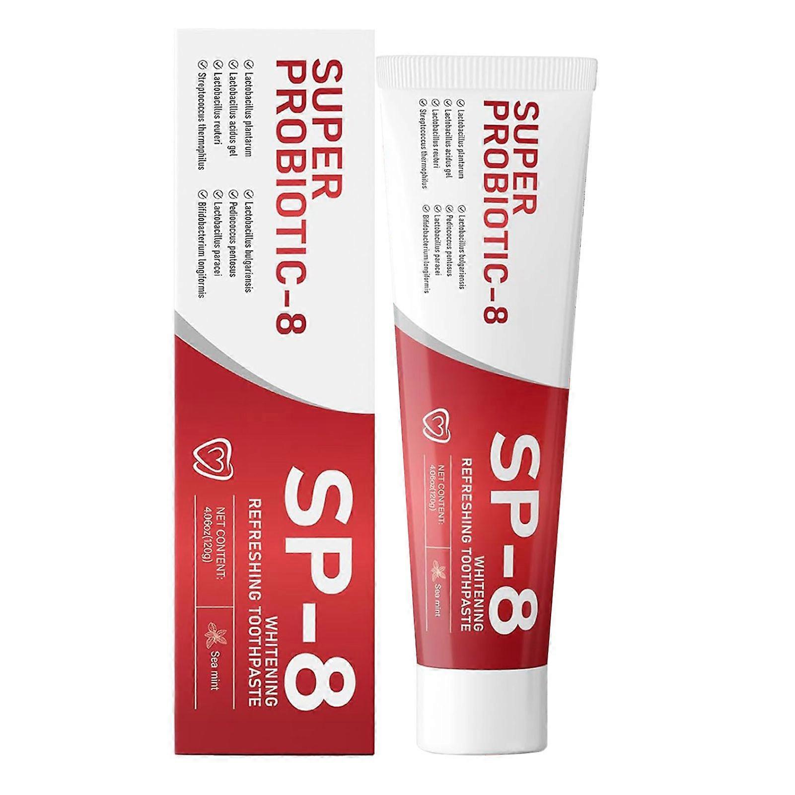 SP-8 Probiotics Toothpaste SP8 Fresh-Breath Toothpaste Deep Cleaning Teeth Whitening Toothpaste