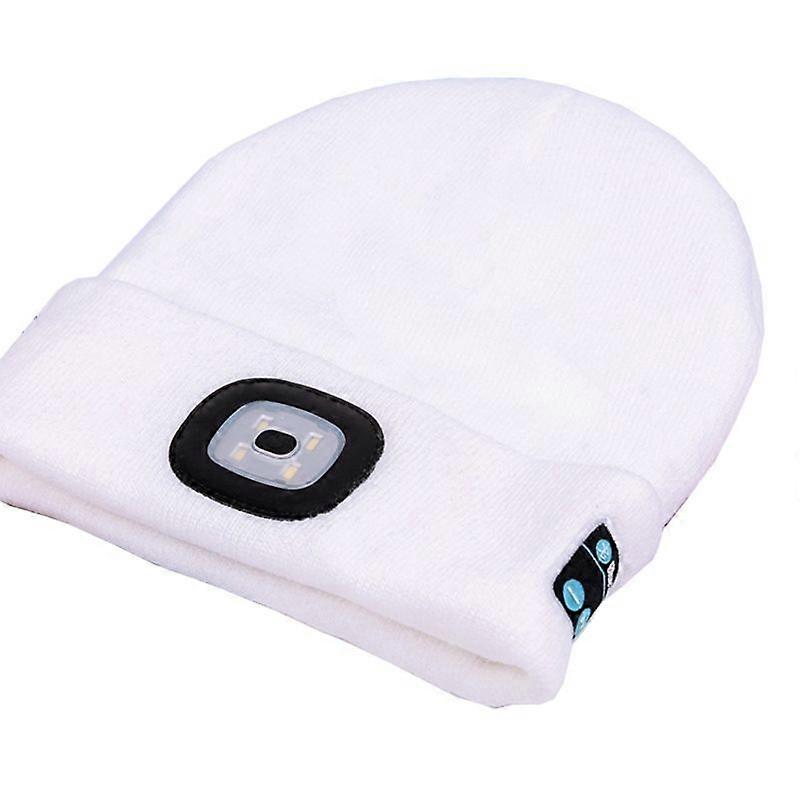 Bluetooth-kompatible Smart Warm Beanie Cap LED-Licht Leuchthut Drahtloser Anruf