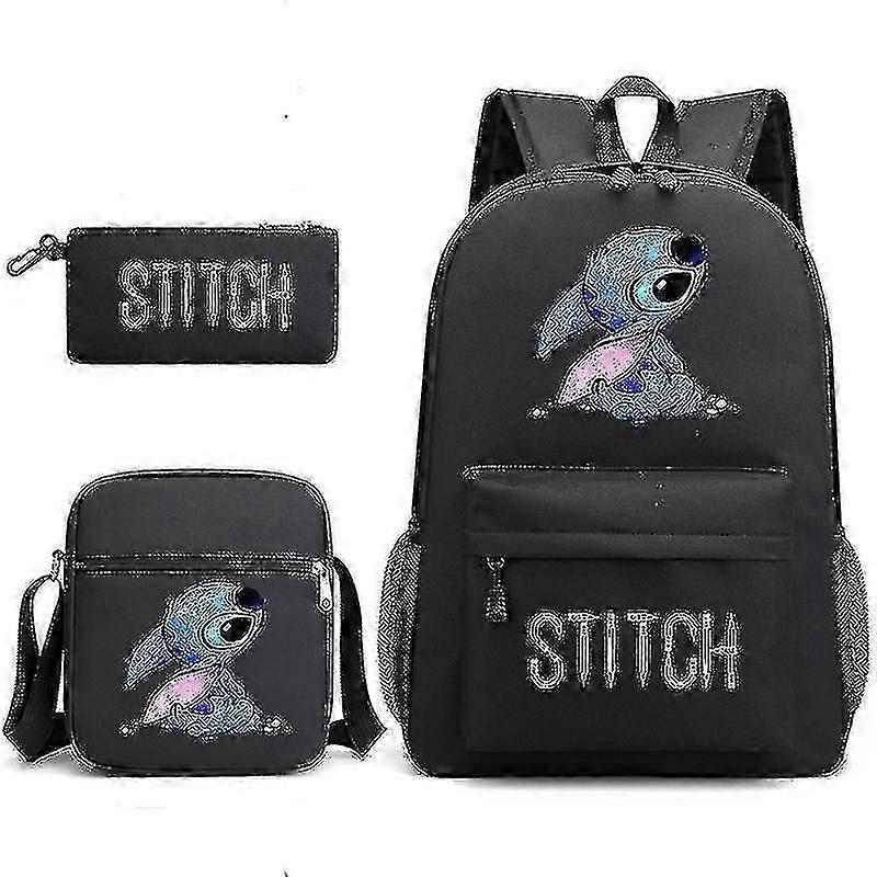 Lilo Stitch reppu kolmiosainen sarja koululaukku lapset pojalle tytölle lahja BZSM