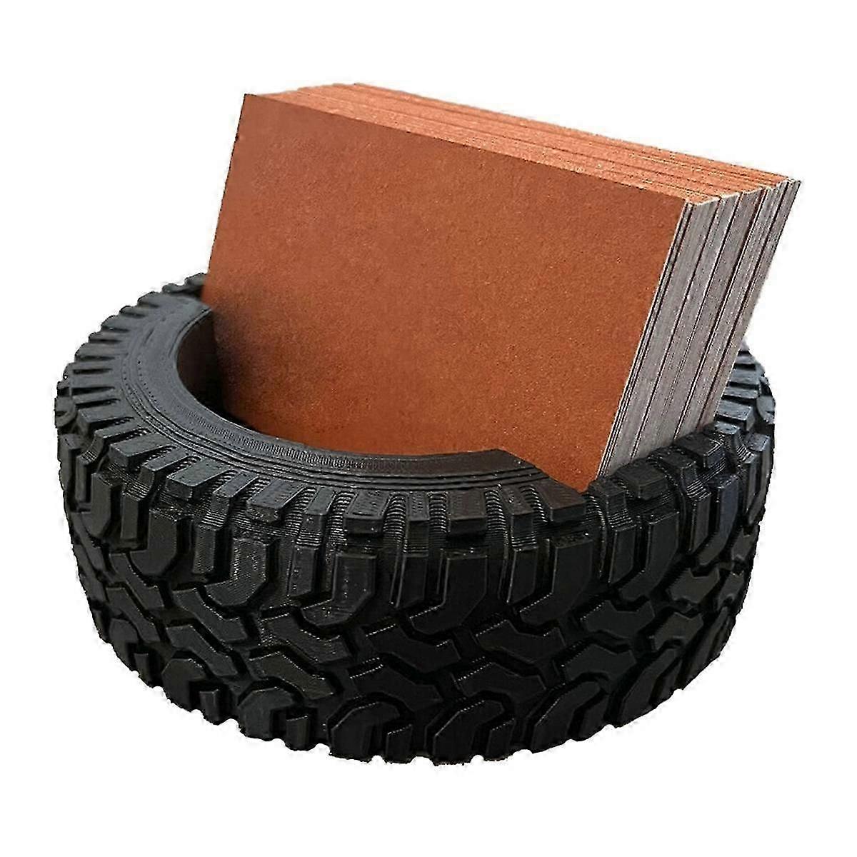 Tire Business Card Holder - Wheel Shop Display Stand Desktop Countertop