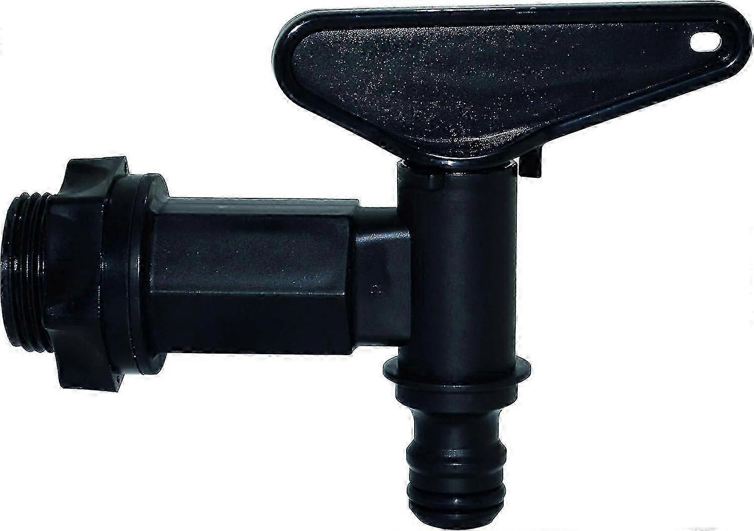 Plastic tank faucet 1/4 turn Automatic nose Black