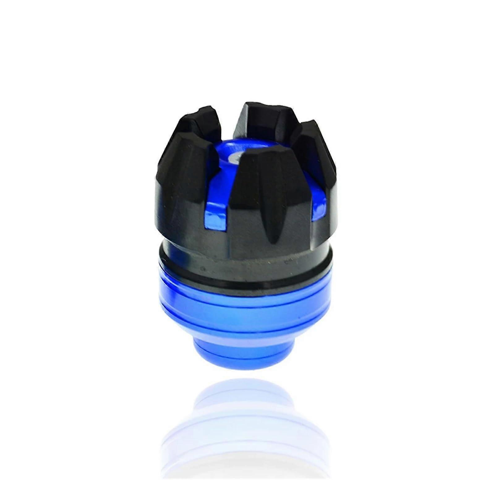 Motorcycle Scooter Anti Collision Hexagonal Fork Cup Wheel AntiFall Fork Protection Cup Motorbike Crash Pads Frame Slider (Color : Blue)