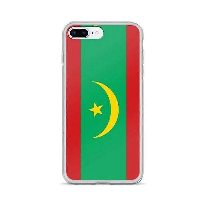 iPhone Case - Mauritania - Official Flag - Flexible - Multicolor - Compatible with iPhone 8 Plus