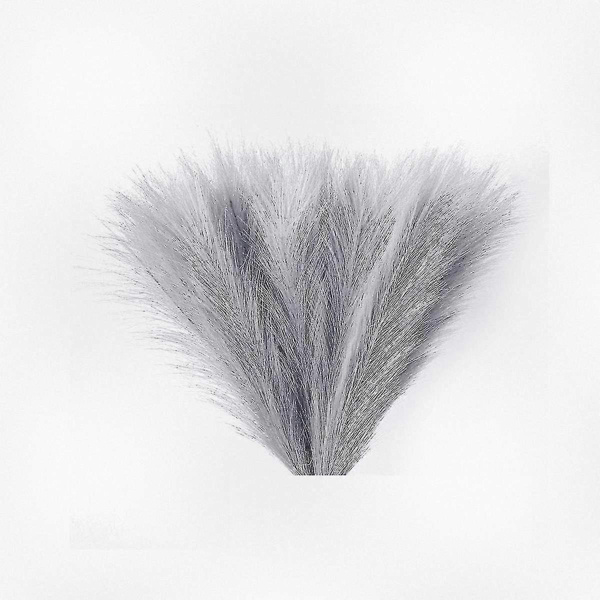 Artificial Fluffy Pampas Grass Arrangement, 18in/45cm with 5 Stems for Decorative Floral Displays Suitable for Various Home Styles