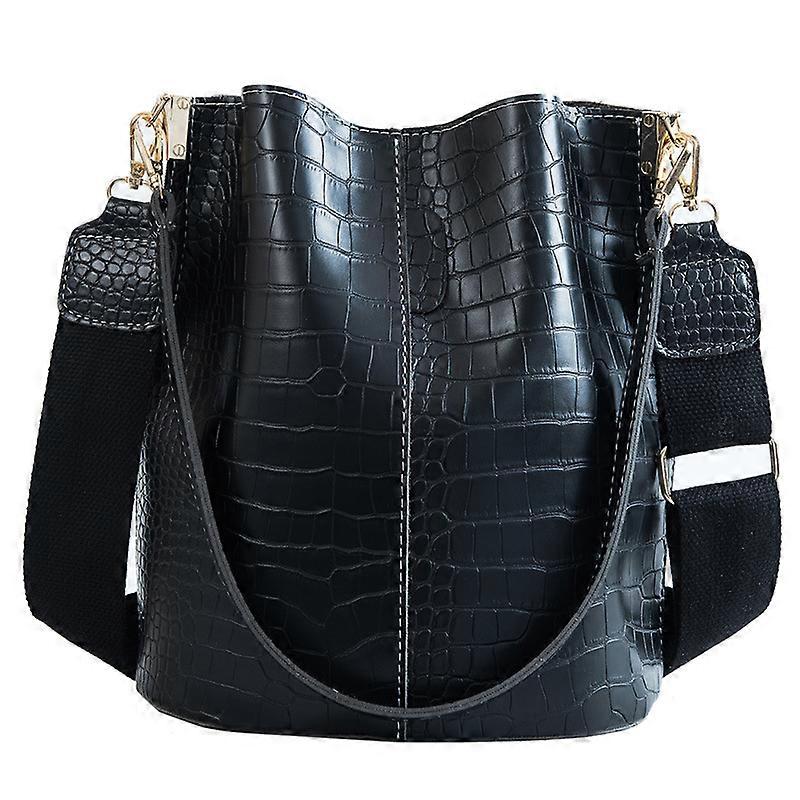 Women's crocodile leather bag shoulder polyurethane