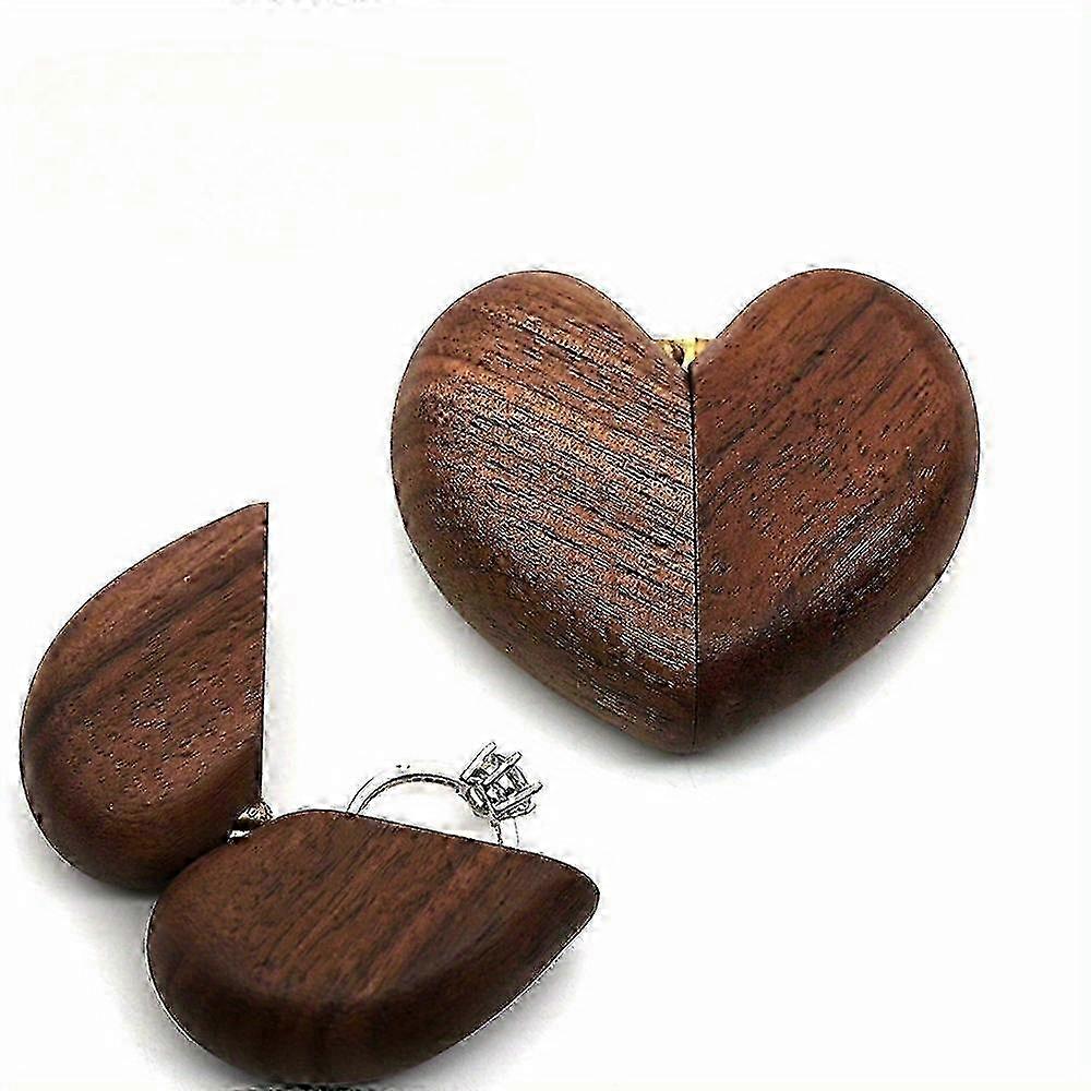 Engagement Ring Case with Heart-Shaped Design Jewelry Organizer for Proposal