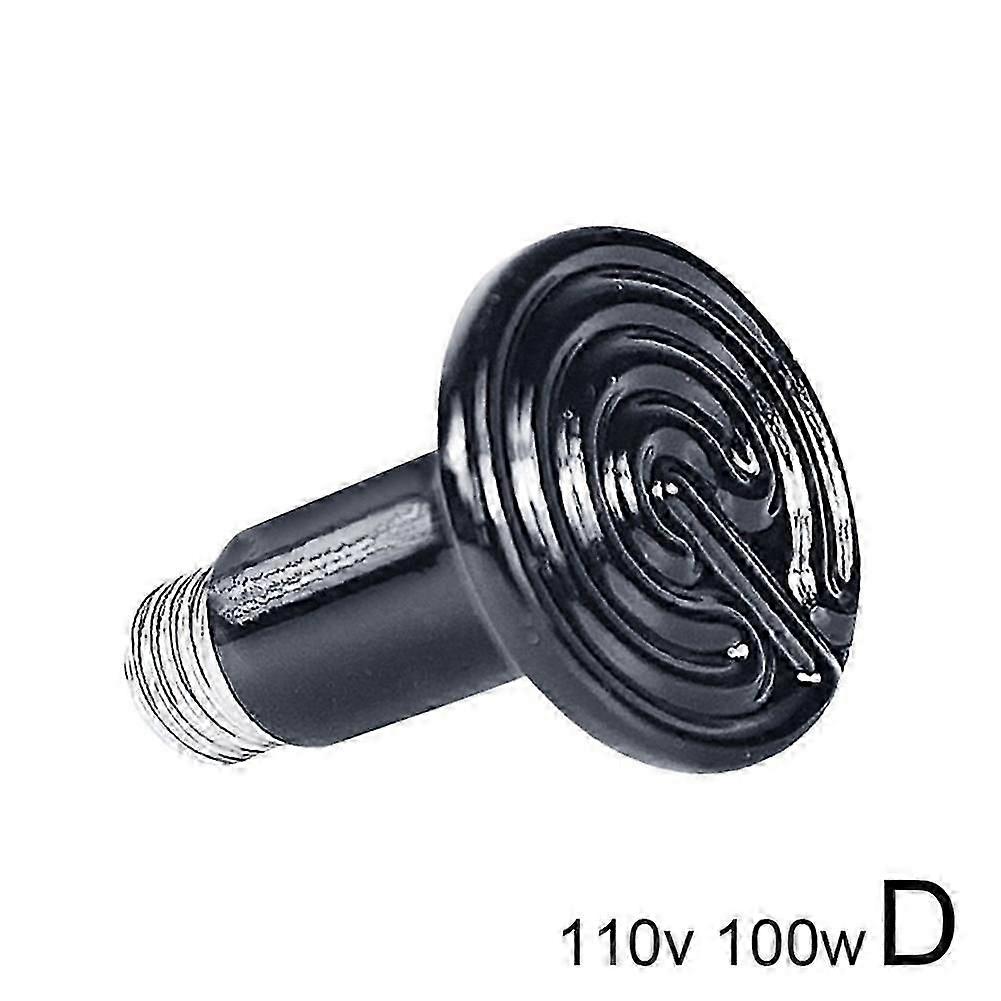 Reptile Heating Lamp Ceramic Night Heating Lamp Bulb Reptile Box Heating Lamp