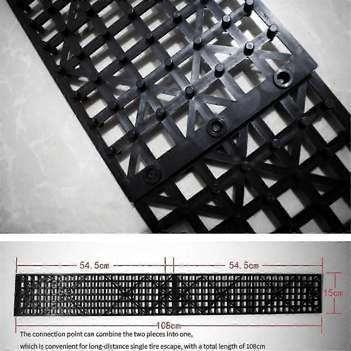 2Pcs Car Snow Mud Off Plate Tire Traction Foldable Skid Plate NonSlip Mat Sand Snow Chain Wheel Ant