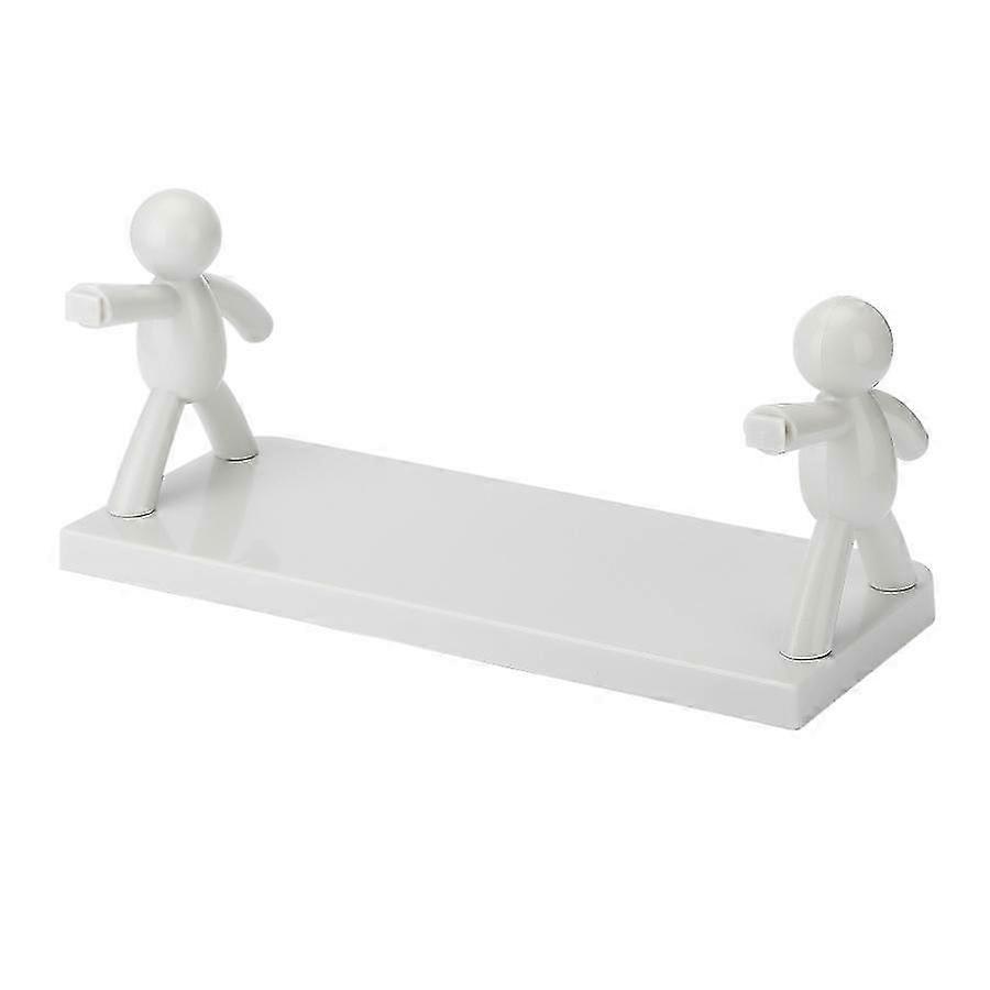 White Wall Shelf with Paper Box, PP Material, 33x14.5x11.5cm 2025