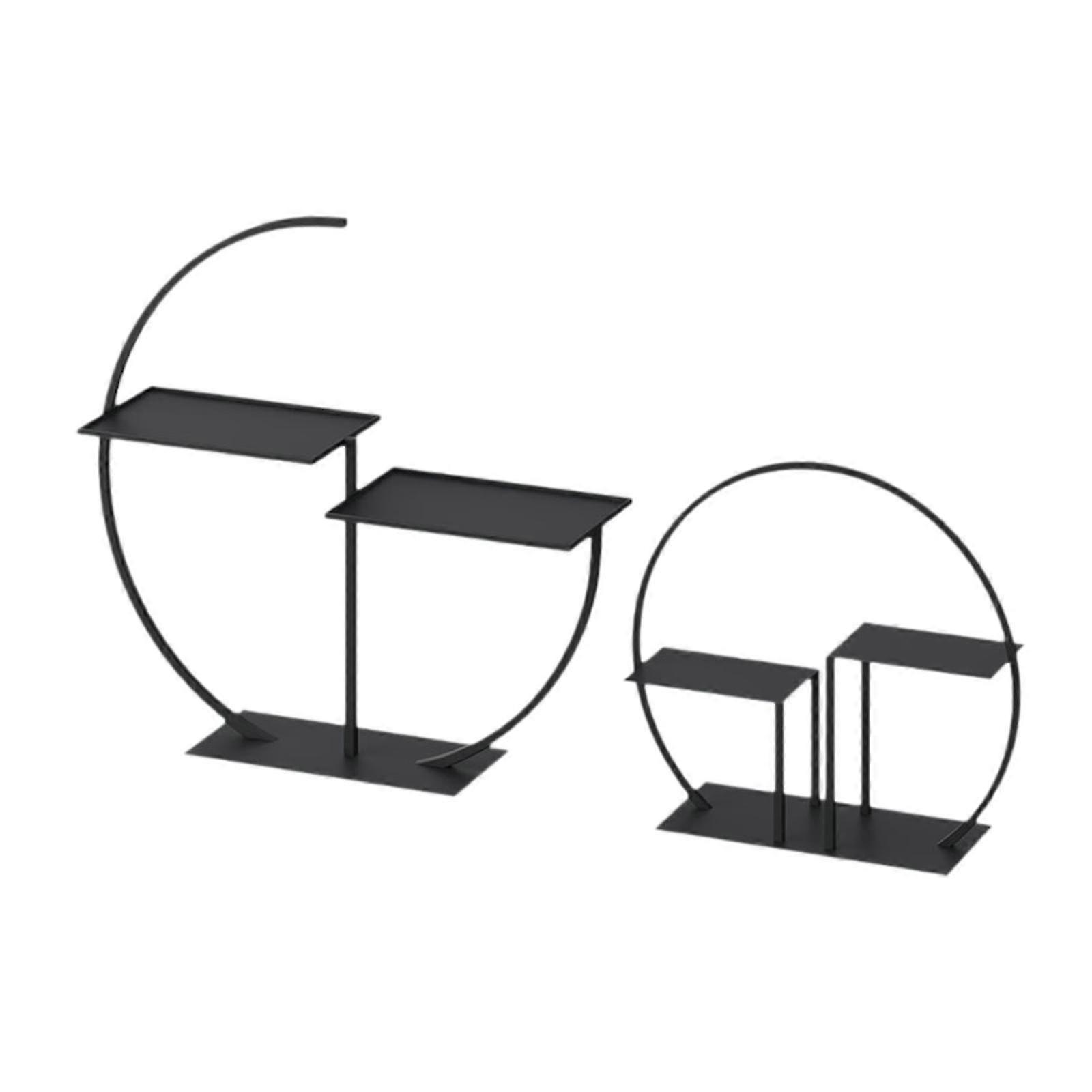 2Pcs Dessert Display Stand and Tray for Cooking Pastry Buffet, Suitable for Various Occasions, White