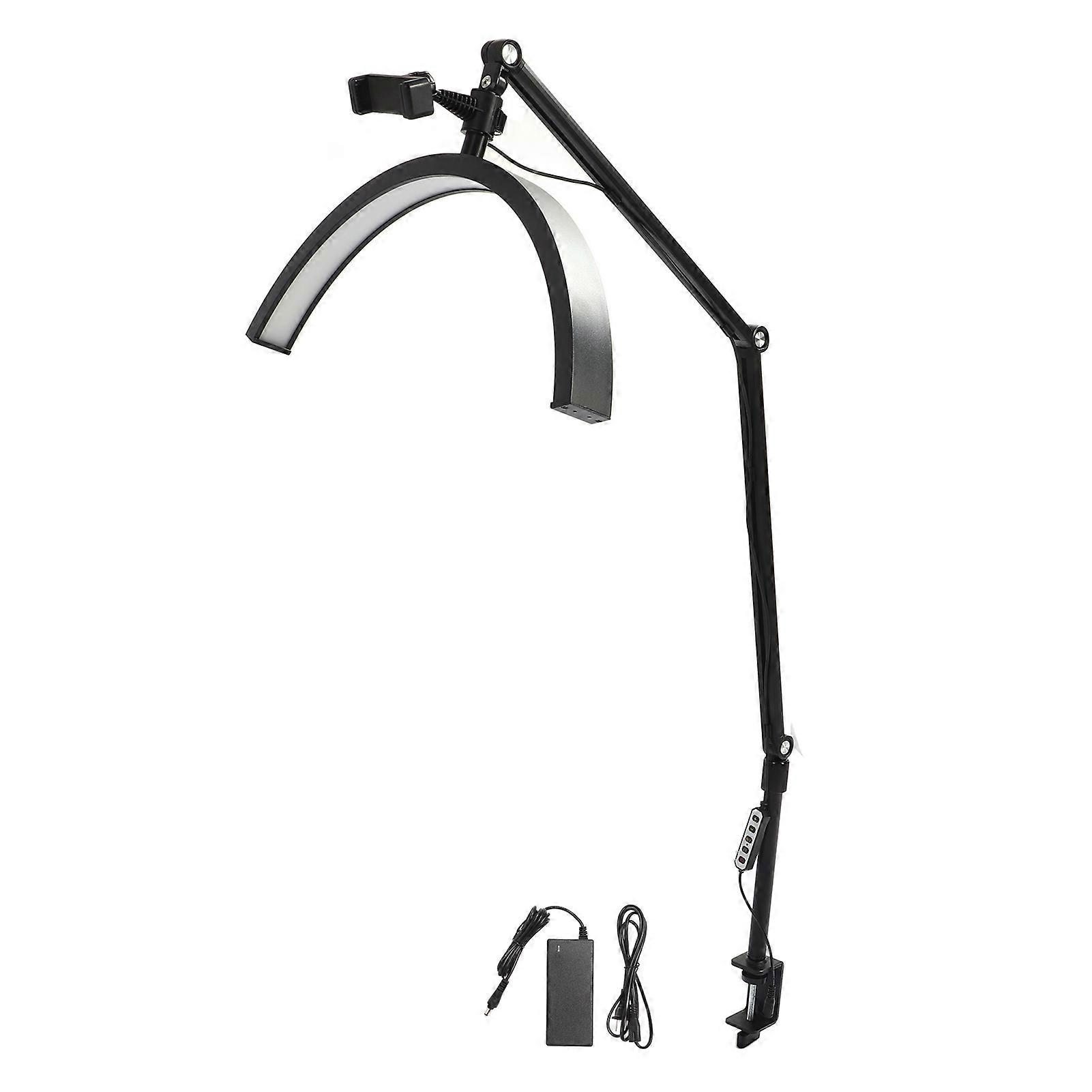 Adjustable Half Moon Beauty LED Light - Perfect for Eyelash Extensions and Makeup