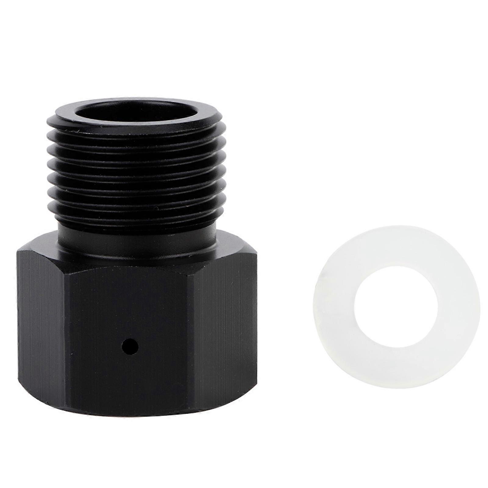 Cylinder Adapter Converter W21.8 for Soda Making or Aquarium Use High-Quality Black Aluminium Easy Installation Durable and Rustproo