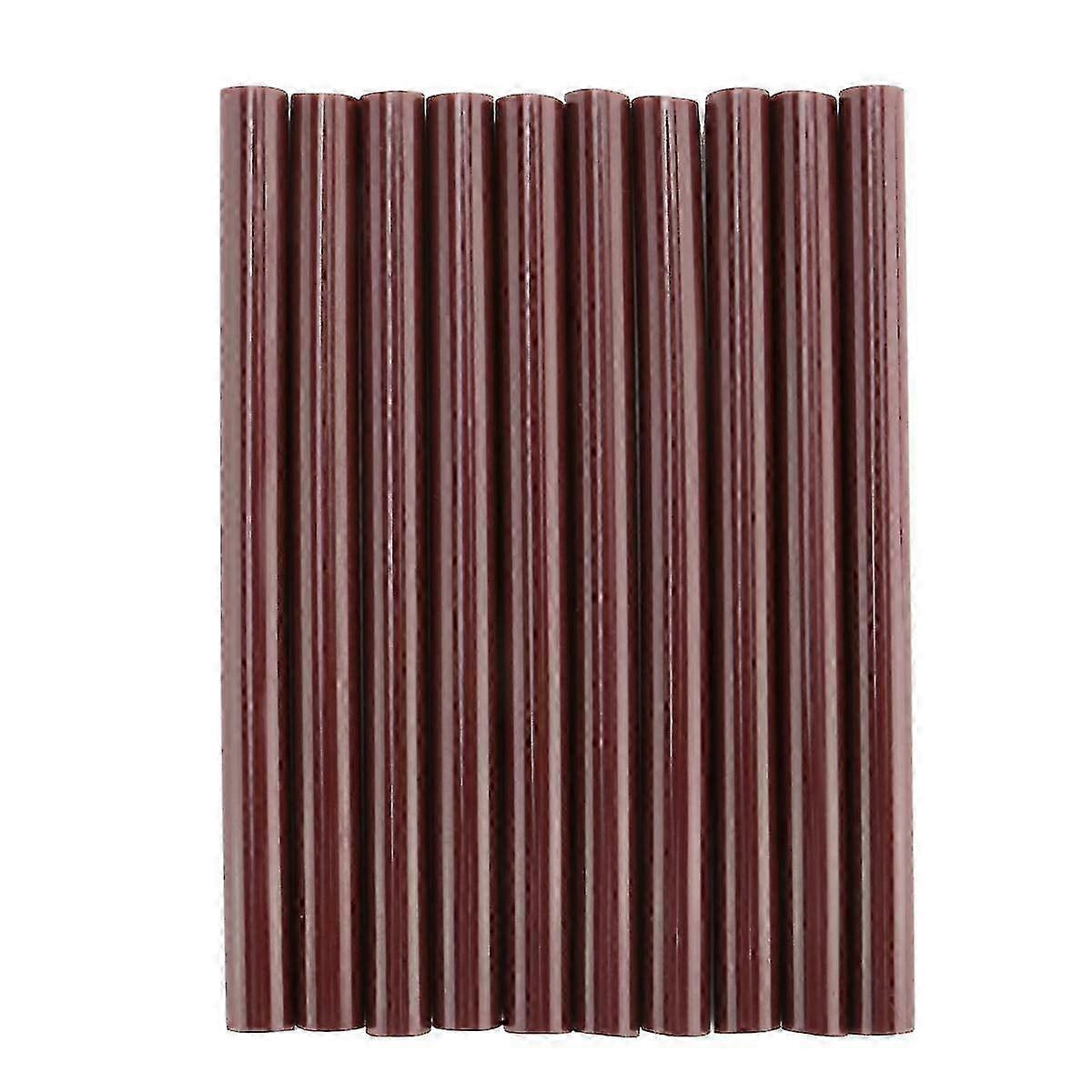 10pcs 100mm x 7mm Adhesive Hot Melt Glue Sticks Suitable for Use with Hot Melt Glue in Brown Color