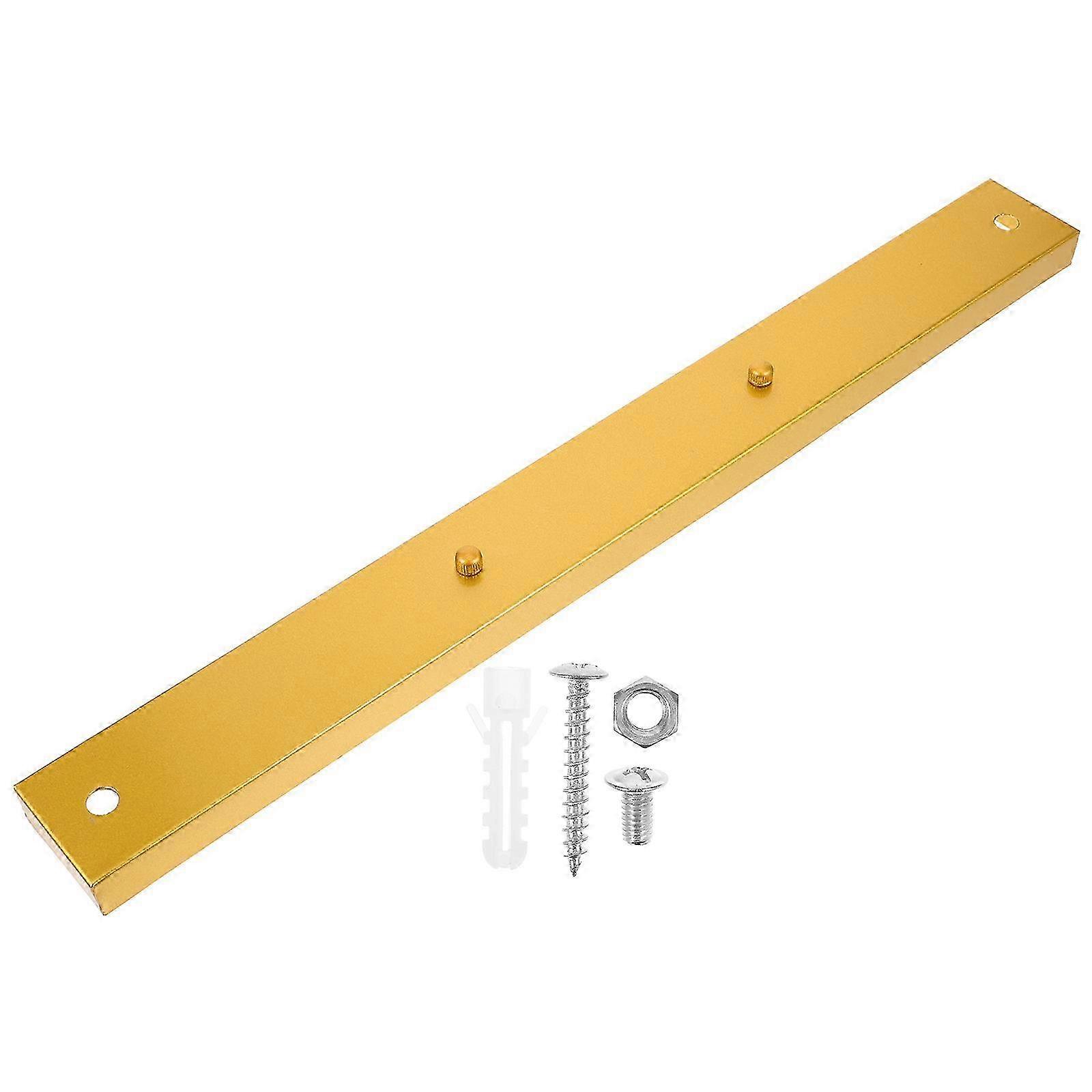 Rectangular Gold Ceiling Cover Plate for Pendant Light 50x5.2x2cm