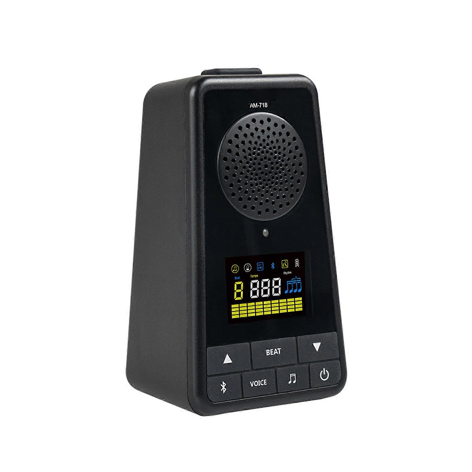 AROMA 2-in-1メトロノームBTスピーカーギターピアノドラムバイオリン充電式デジタルメトロノーム(ボーカルカウント付き)1300mAh大容量バッテリーVAコール