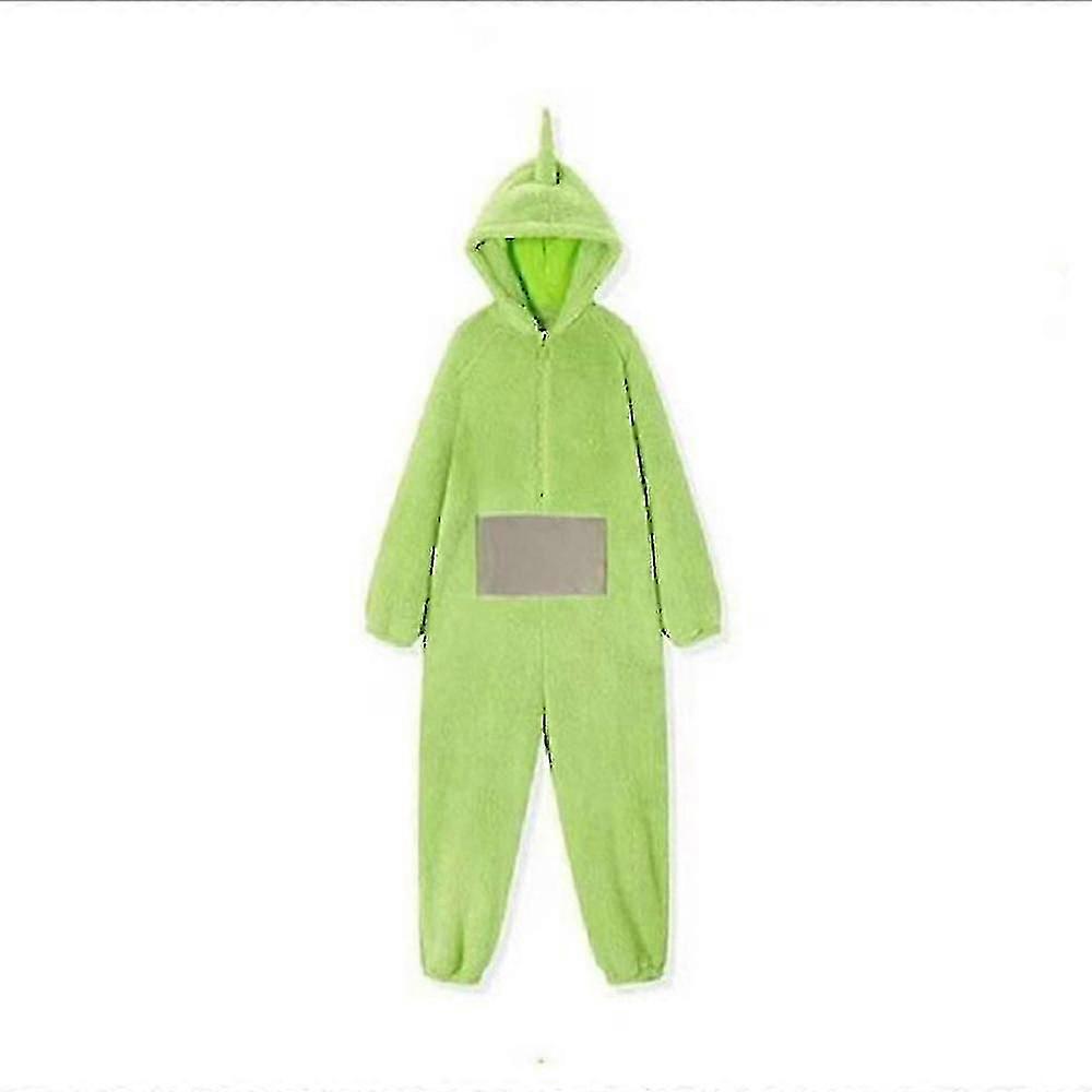 الصفحة الرئيسية 4 ألوان Teletubbies كوسبلاي للبالغين مضحك تينكي غمزة أنيمي الغطاس Laa-laa بو لينة طويلة الأكمام قطعة بيجامات زي