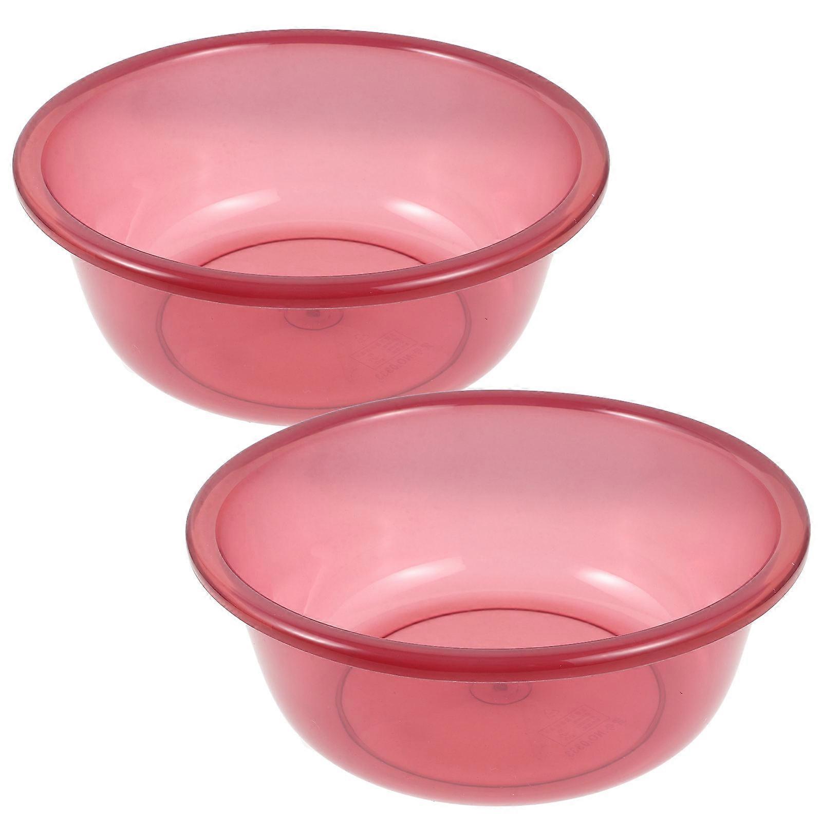 Thickened Plastic Wash Basin Set of 2 – Multi Use Storage Basin for Kitchen, Laundry, Foot Soaking – Durable, Safe, Practical for Home and Salon