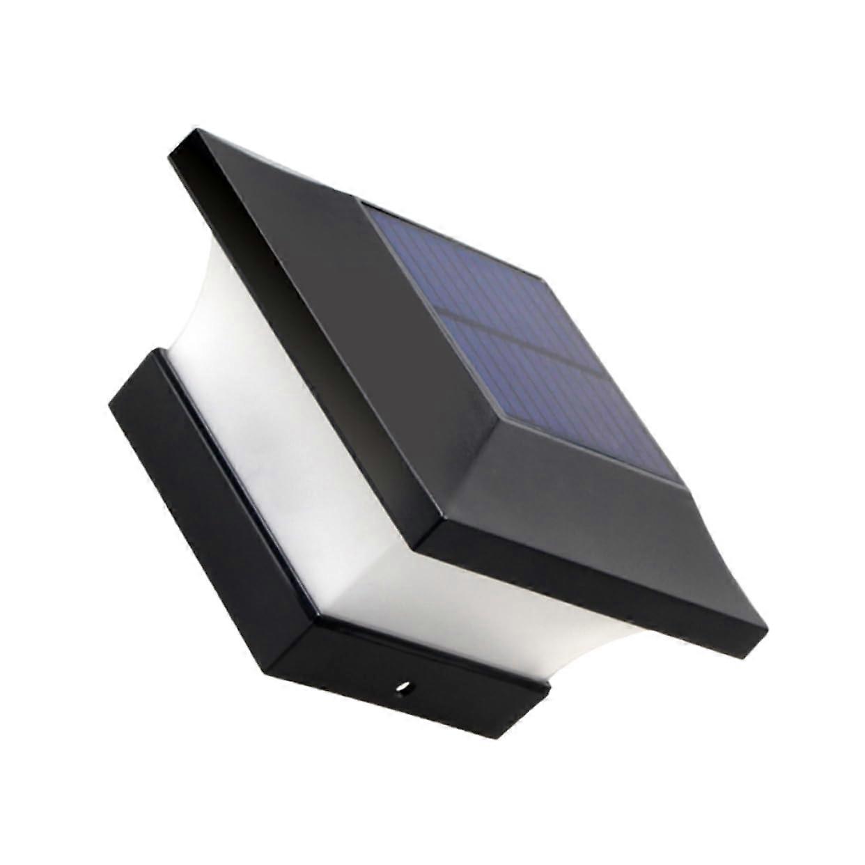 Solar-Powered Outdoor Wall Light - Waterproof LED Column Light for Garden and Terrace, Elegant Design, Easy to Install, Warm Light