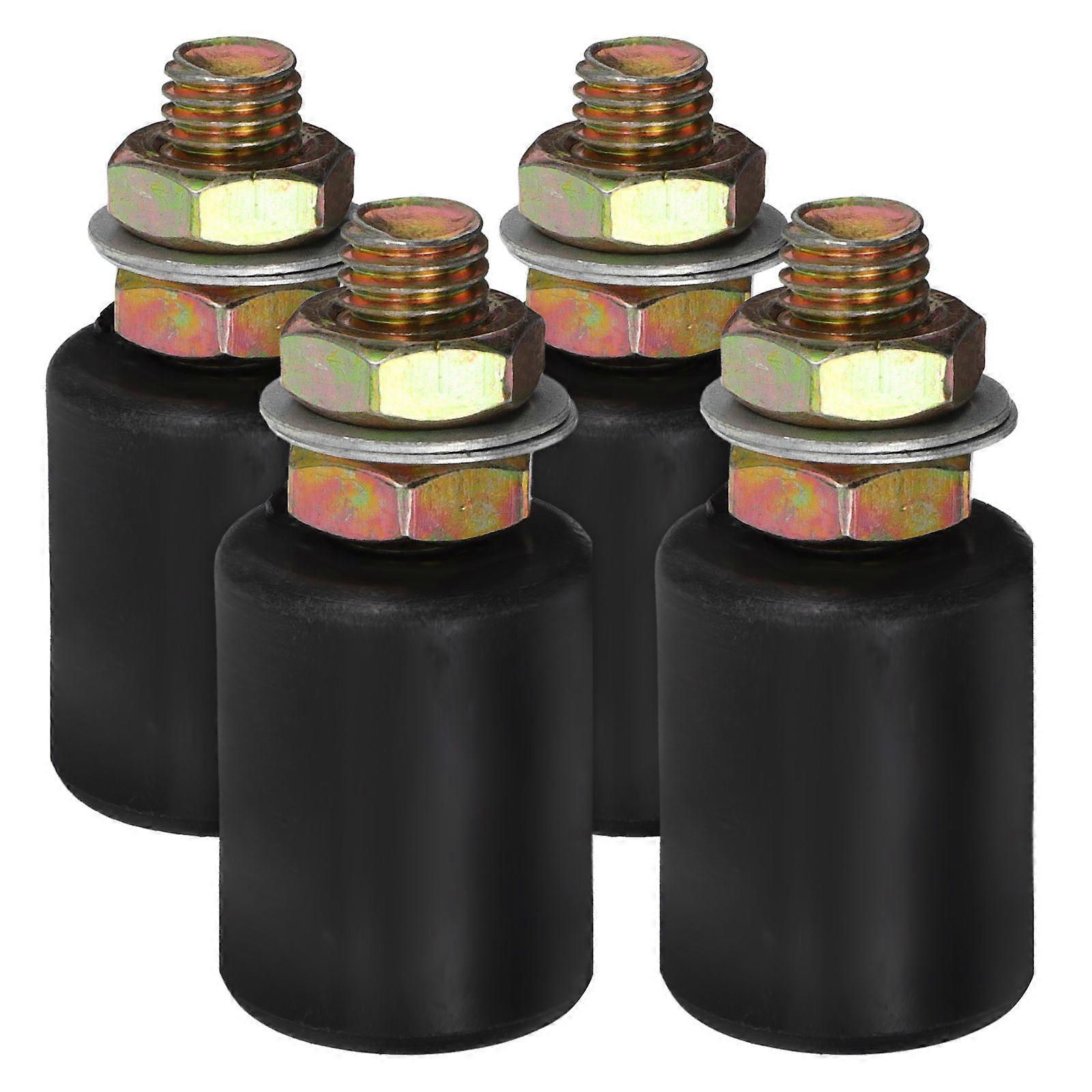 4pcs Practical Nylon Wheel Pulley Wheel Rail Sliding Gate Guiding Wheel Gate Guide Rollers Replacements Slide Gate Guide Rollers Gate Rollers