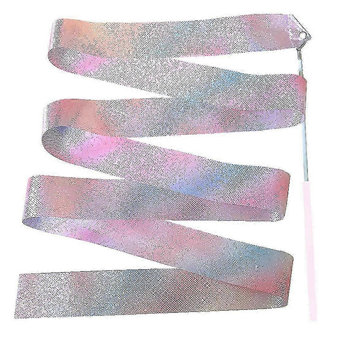 2 מטר מהבהב כוכב חדר כושר סרטים סרט ריקוד אמנות קצבית התעמלות תואם למותגים מסוימים בלט סטרימר מסתובב מוט גשם