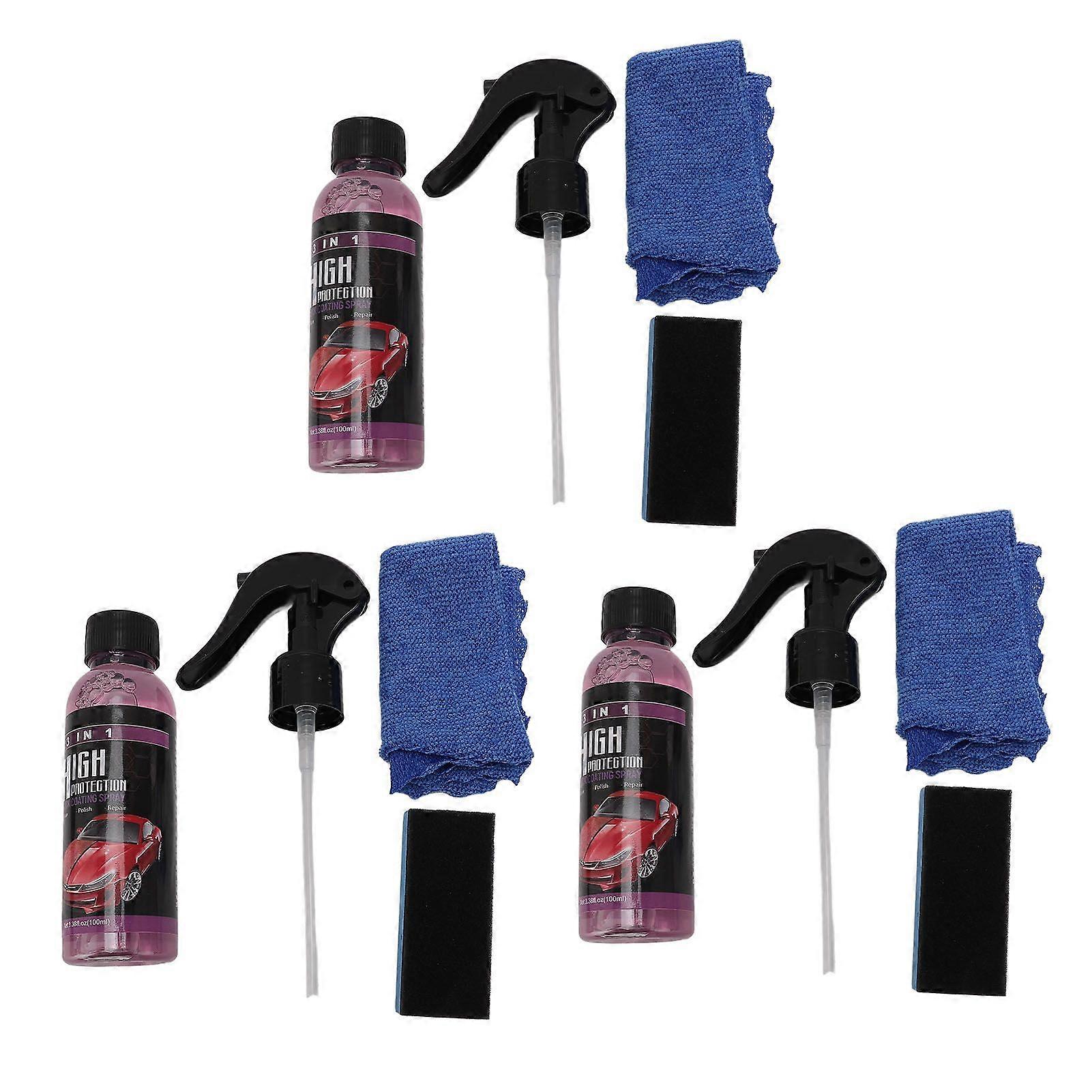 2025 Latest Model Quick Car Coating Spray 3 in 1 Efficient Cleaning High Prote...