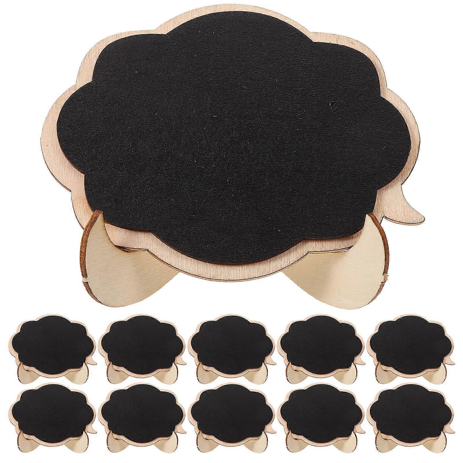 20pcs Mini Chalkboard Signs, Small Writable Wooden Display Boards for Food Buffets, Parties, and Home Decor, Versatile Portable Tabletop Blackboards
