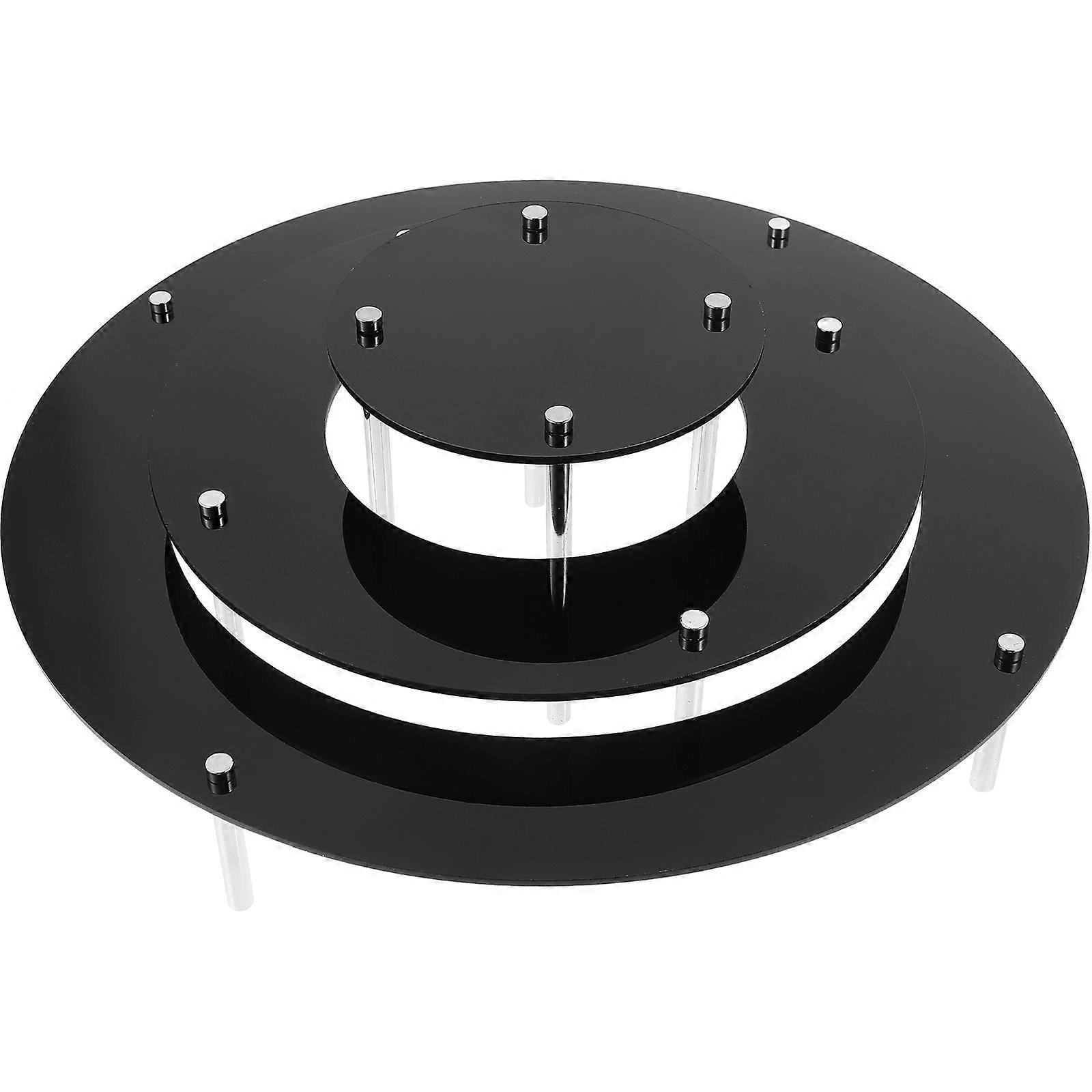 Cake Display Stand Clear Dessert Display Stand Figures Display Stand Home Use Hotel Dessert Shop 11.8 11.8 2.0in 1 Set