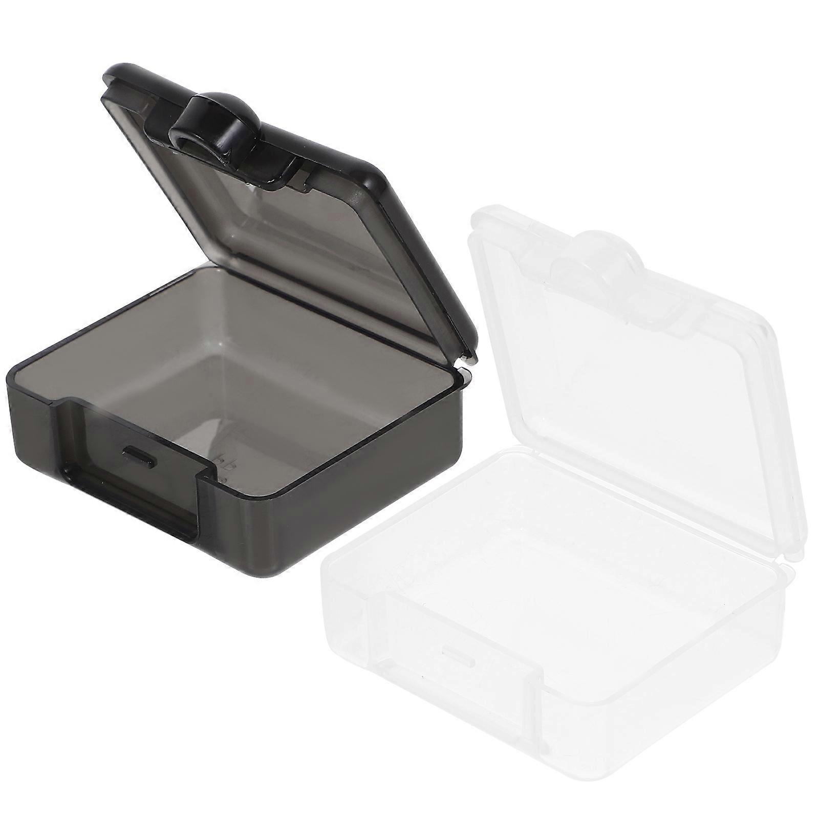 Small Pill Organizer Medicine Cabinet Organizers Spill-Proof Prevent Missed Easy to Carry 4.5x4.5x2.6cm 6Pcs