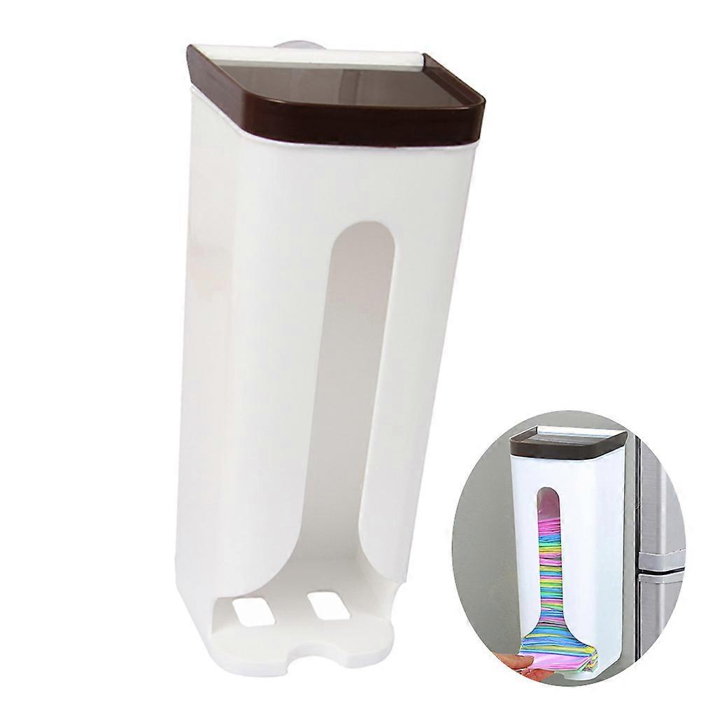 Garbage Bags Dispenser Wall-Mounted Trash Bag Dispenser Plastic Kitchen Organizer White 10.00x9.50x31.00cm Neat Cut 1Pack