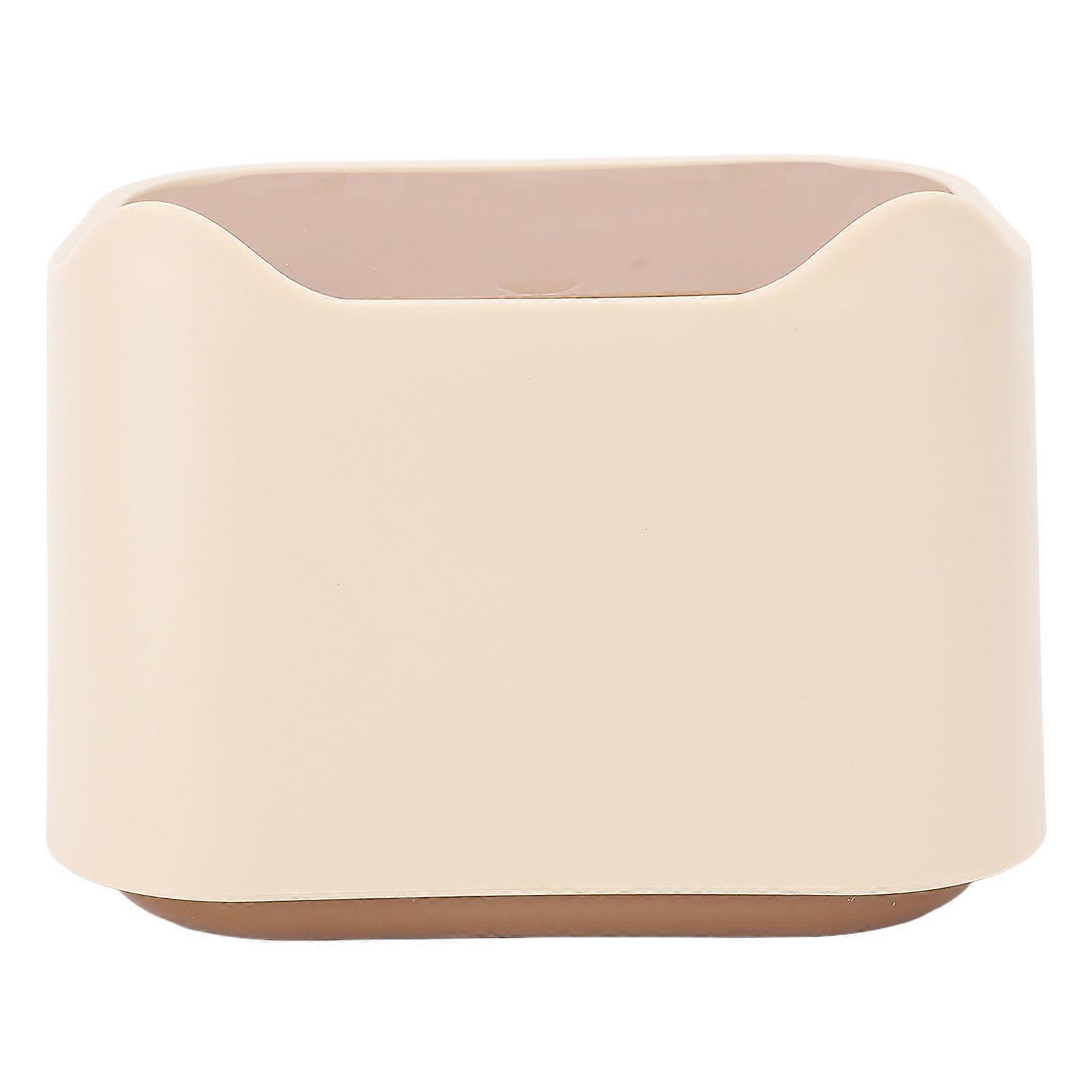 Cat litter box with press-on lid, closed design, compact and versatile, ideal for home