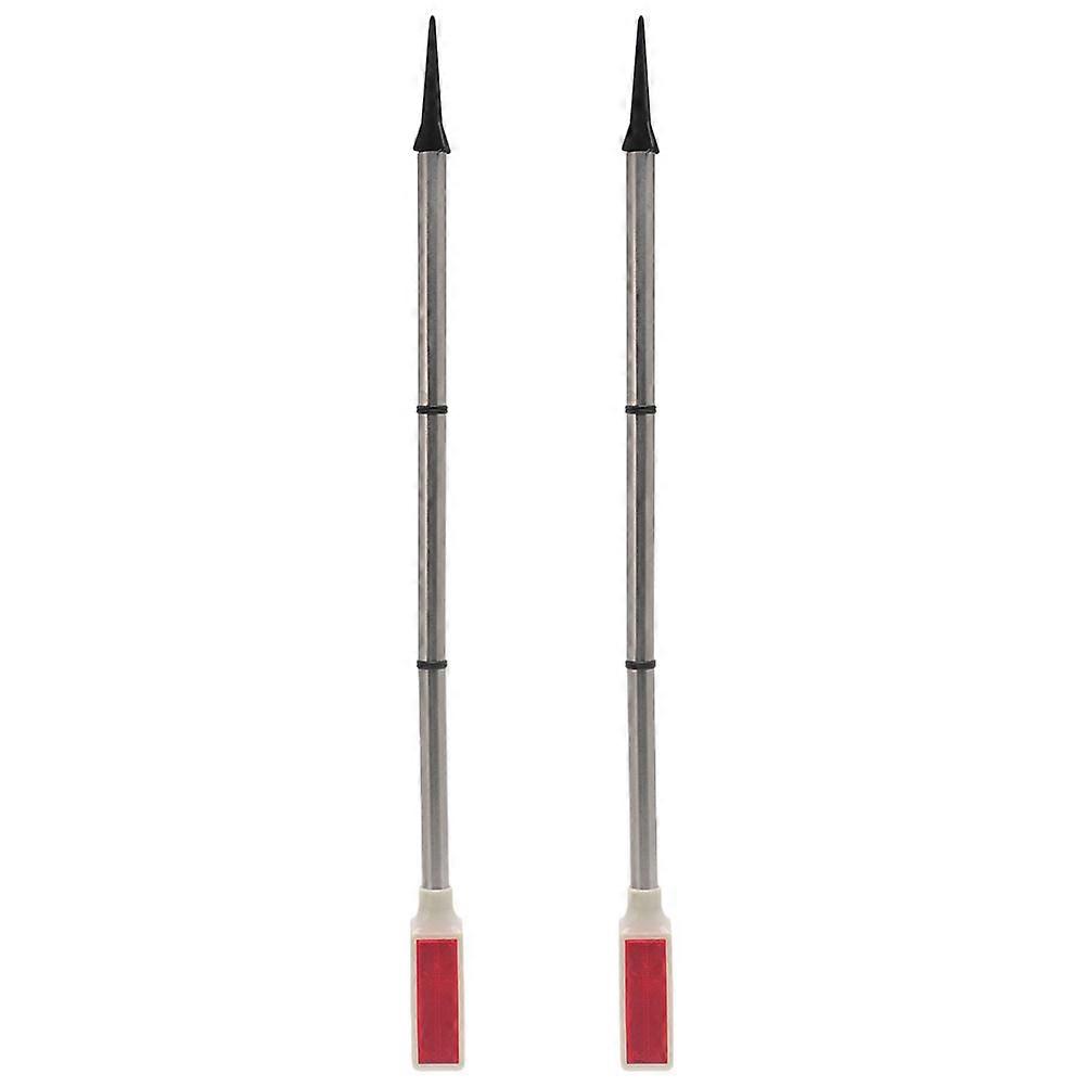 Solar Powered Driveway Markers with Detachable Poles and Reflective Lights Durable Landscape Reflectors for Easy Installation