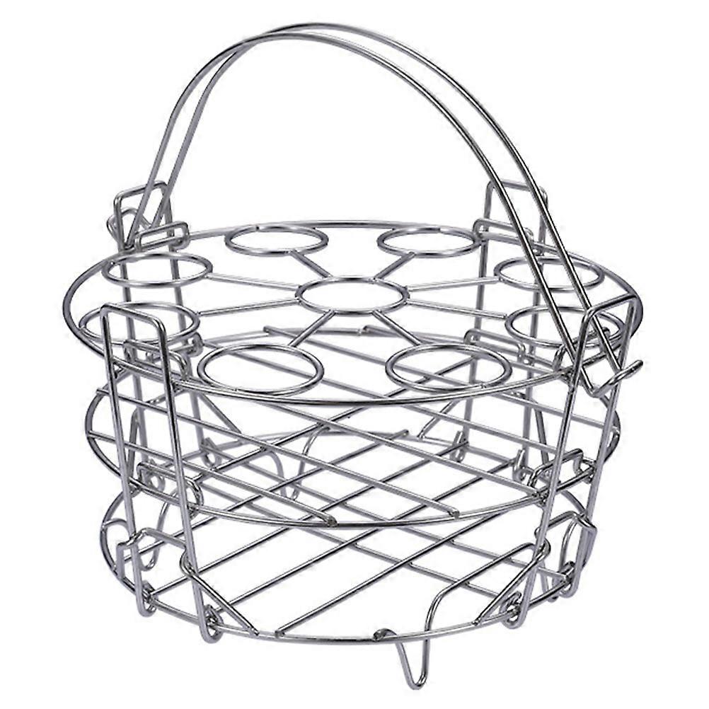 Egg Cooker Rack Stainless Steel Egg Racks for Home Use 8.7X8.7X8.2in Food Holding 1Pcs