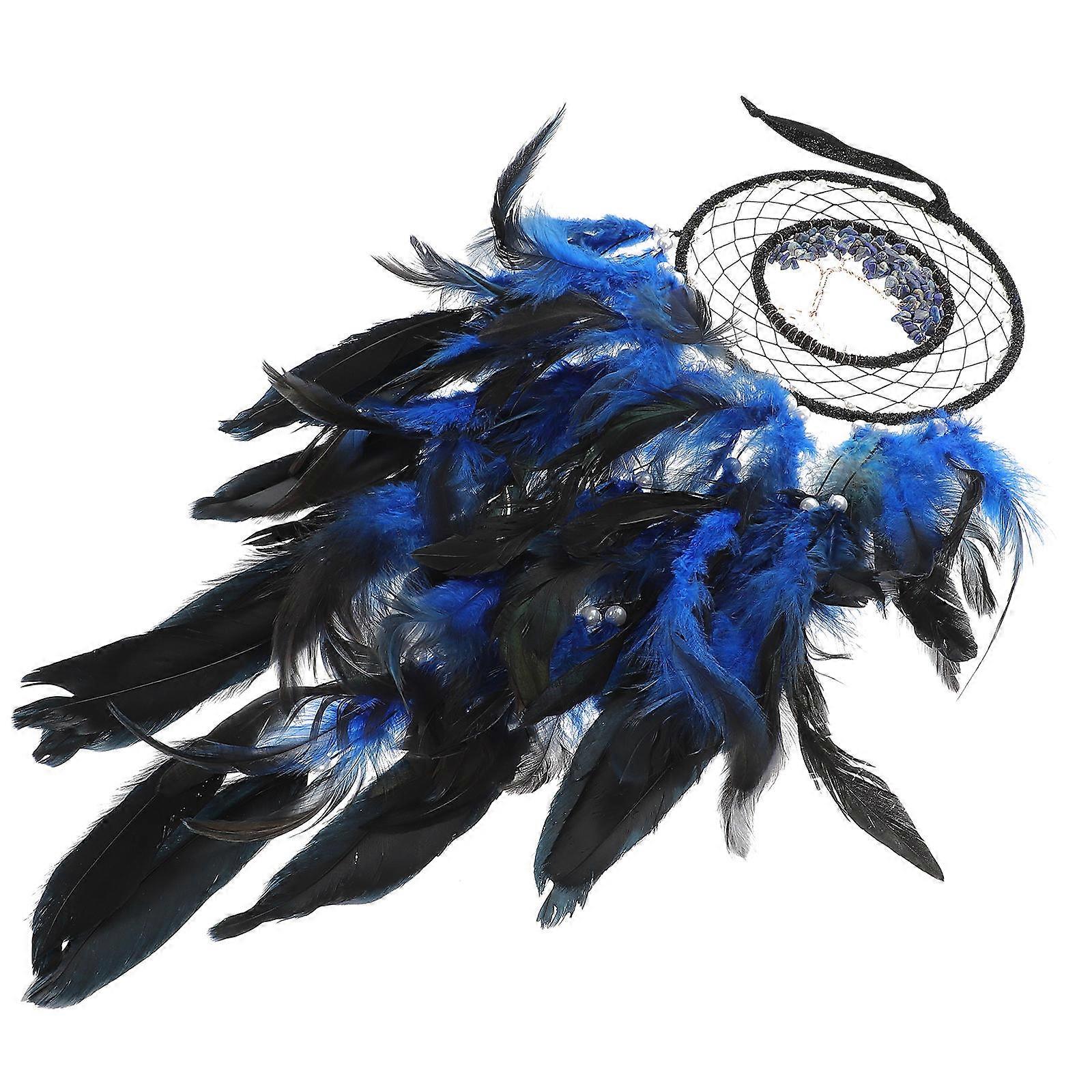 Plume Dreamcatcher Pendant Home Decoration Wall Hanging 60X16CM Round Retro Style Indoor Spaces 1Pcs