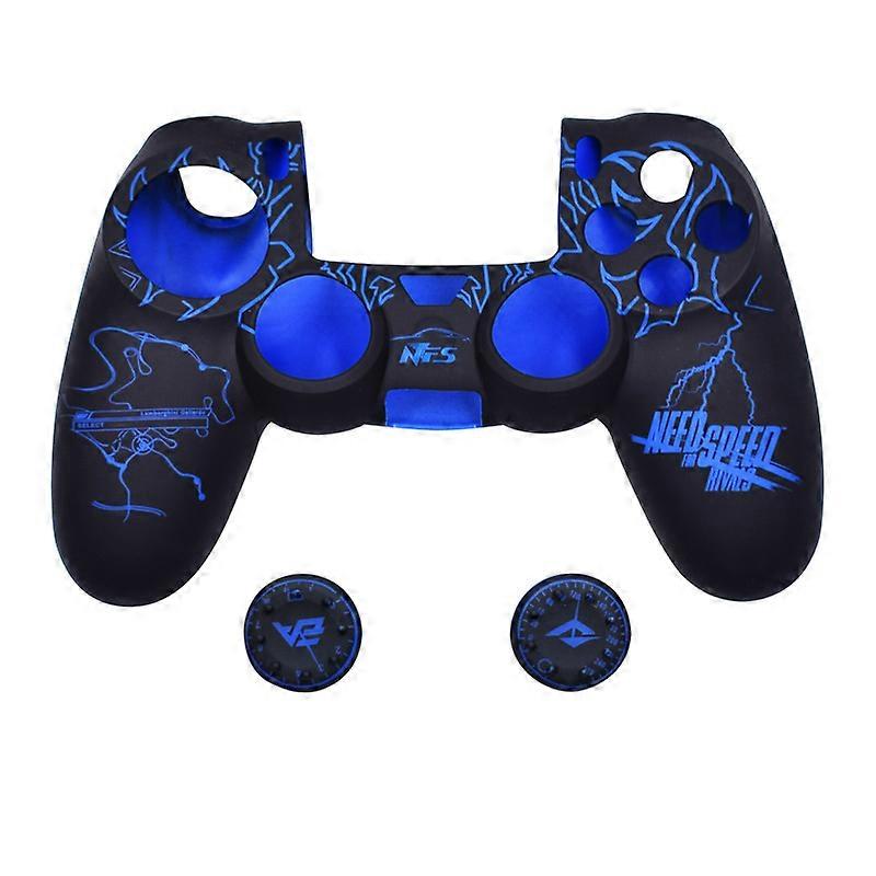 PS4 controller grips, silicone hand grip cover, compatible with PS4 Slim/PS4 Pro controller (thumb grips x 2)