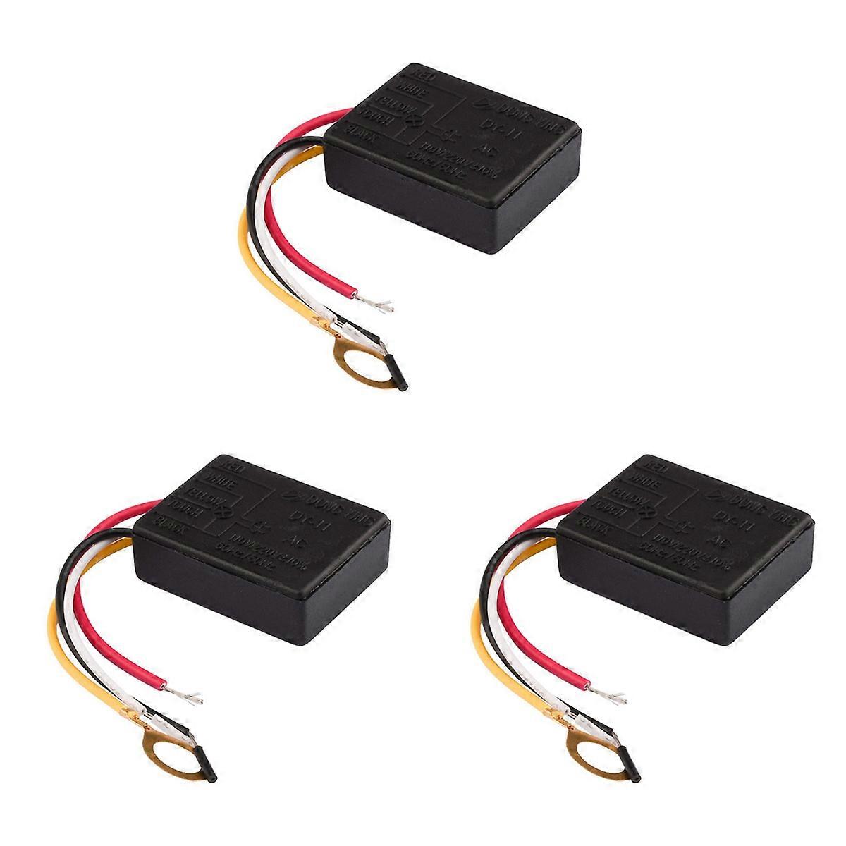 3X AC 220V 3A Touch Sensitive Switch Desk Lamp Parts Touch Control Sensitive Bulb Dimmer Light Switc