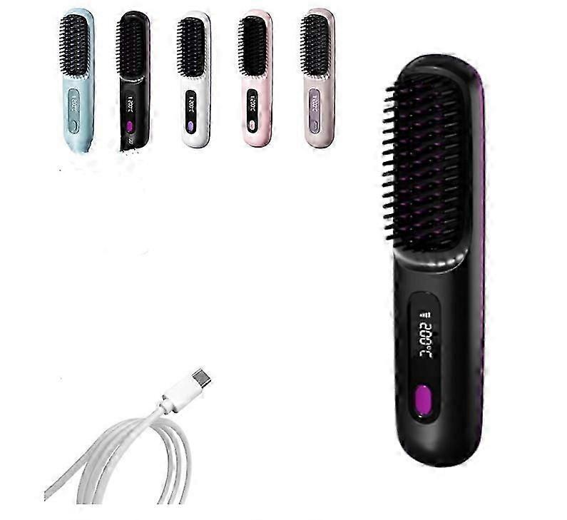Go Brush Pro bærbar rettetangbørste, hårrettetang