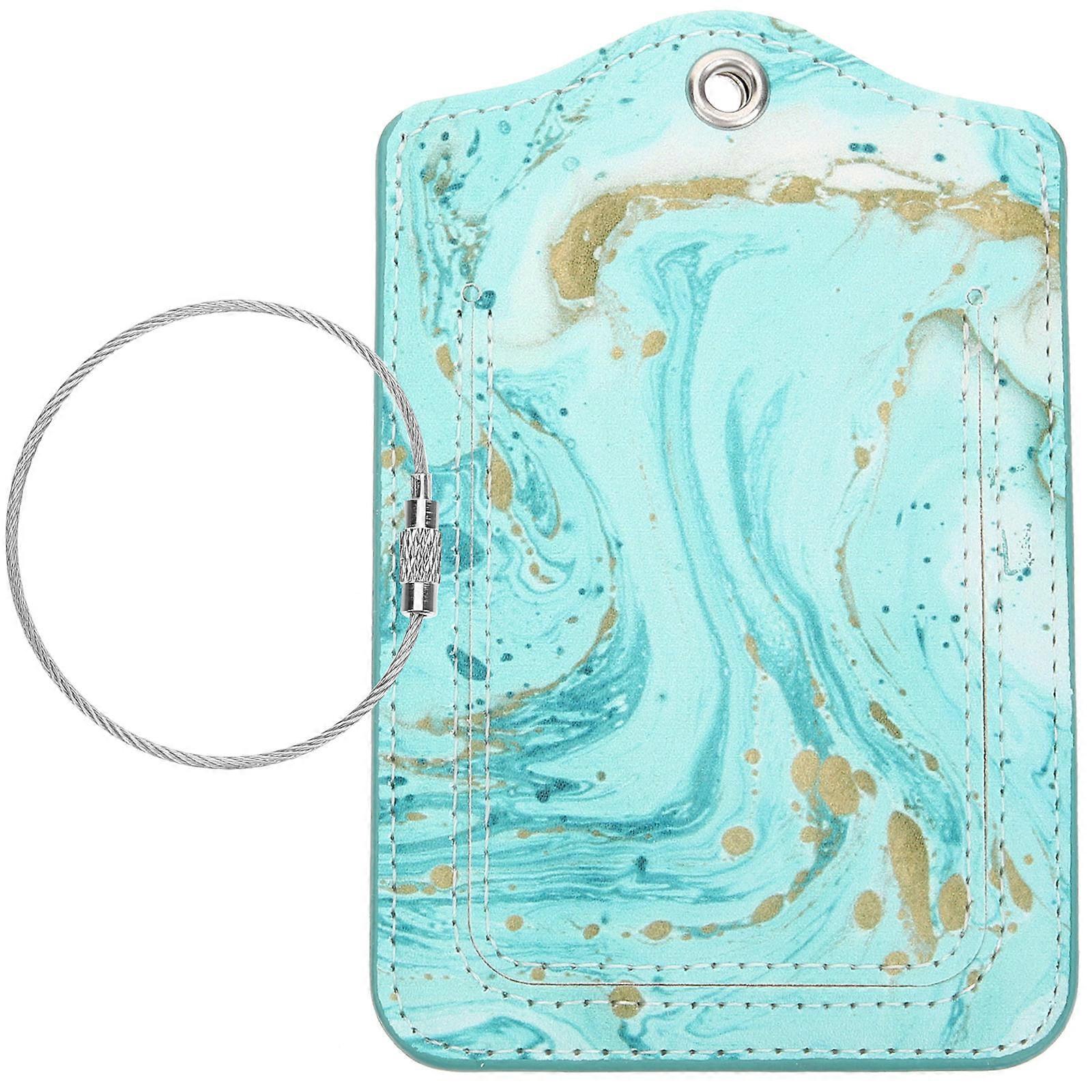 Travel Bag Tags Luggage Tag Sky-Blue 12x7CM Identification For 1Set