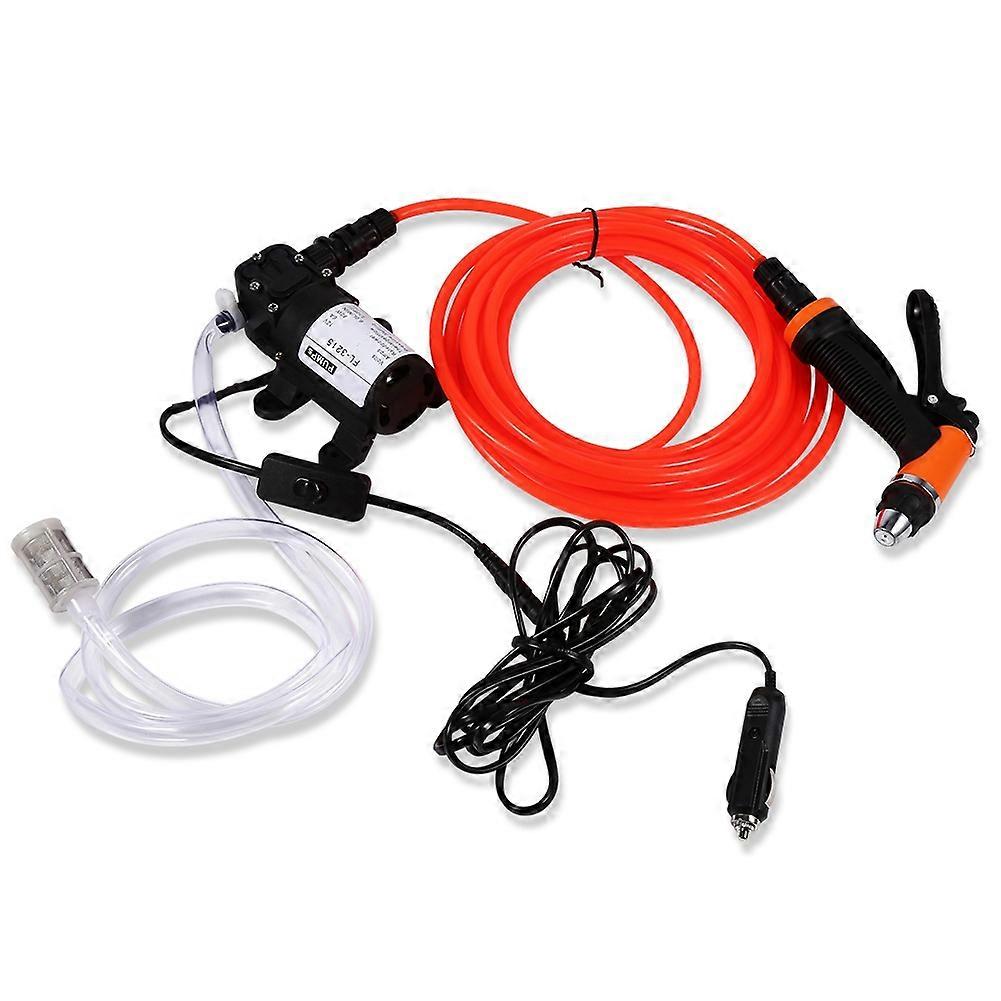12V Portable High Pressure Self-priming Quick Car Cleaning Water Pump Electrical Washer Kit