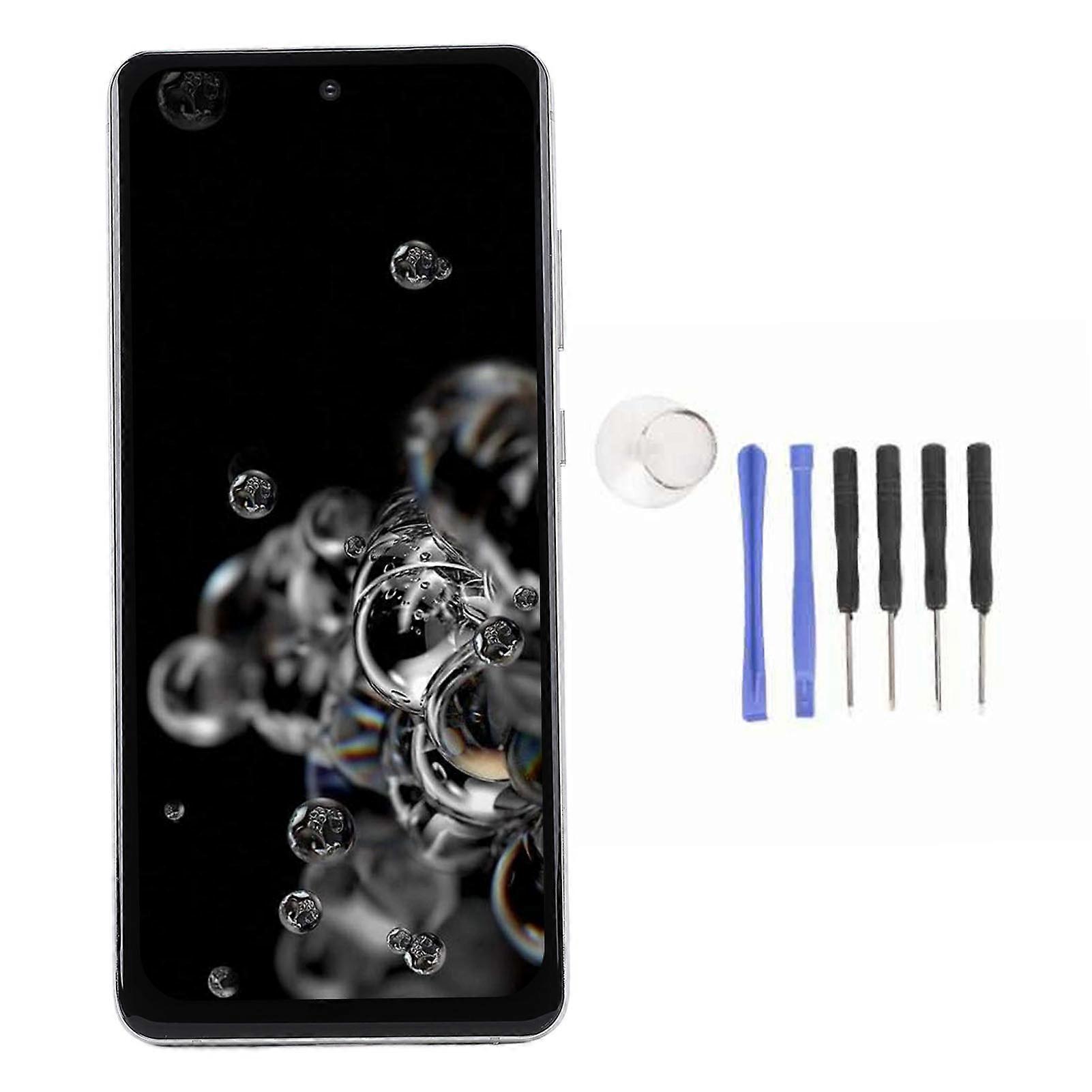 Galaxy S20 Ultra 6.9" LCD Screen Replacement with Frame & Repair Tools - Silver