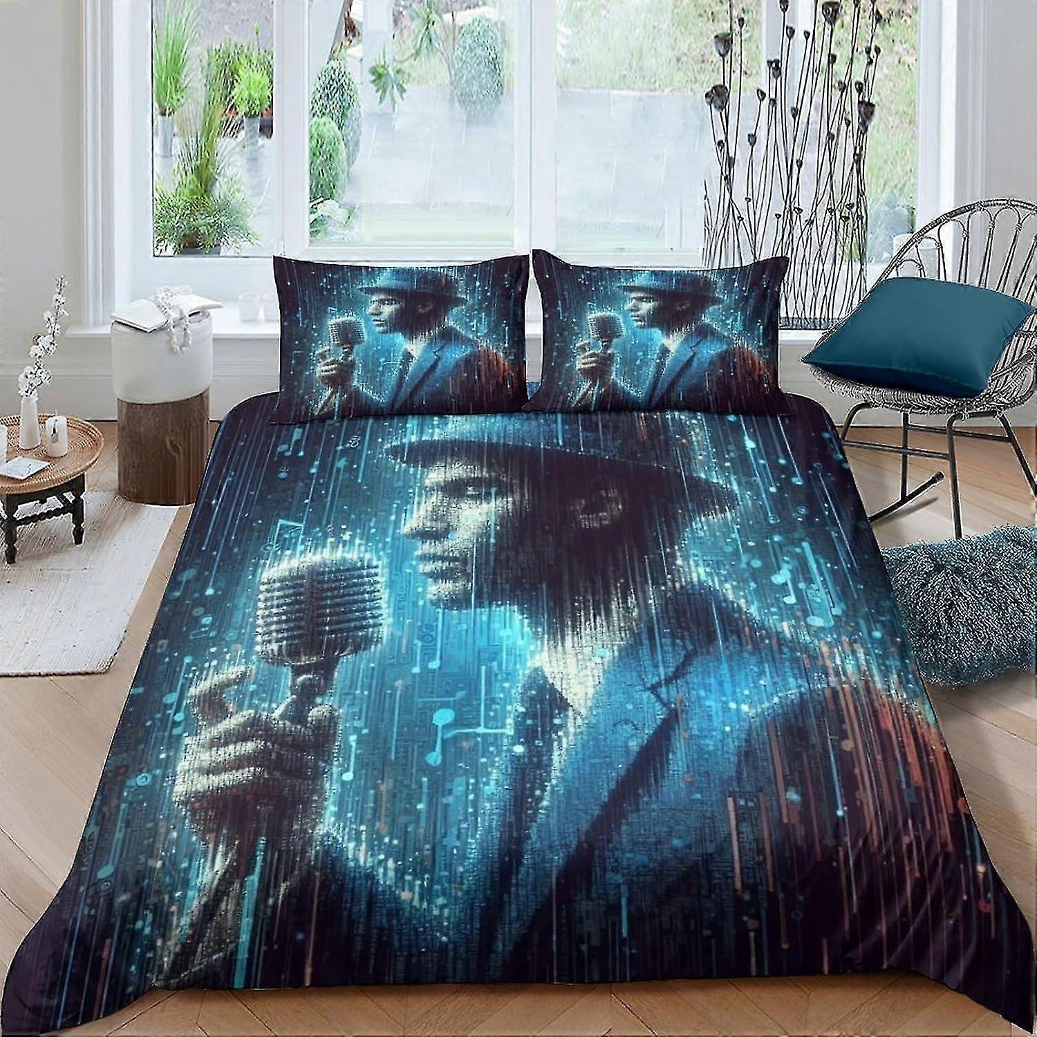 Durable Microfiber 3 Piece Bedding Set with Zipper Closure for Teens and Adults